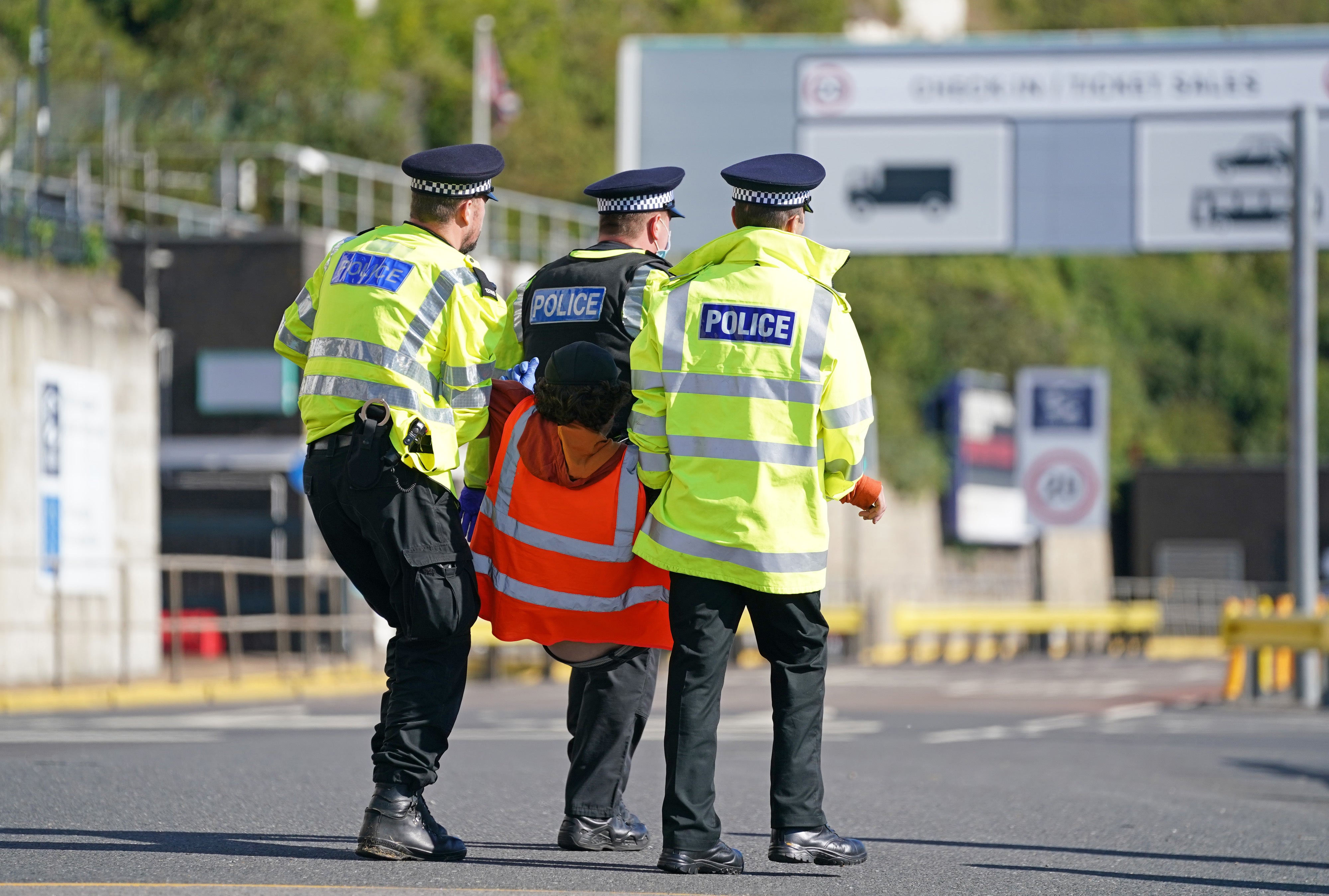 Seventy-four people have been charged over Insulate Britain’s road-blocking protests (Gareth Fuller/PA)