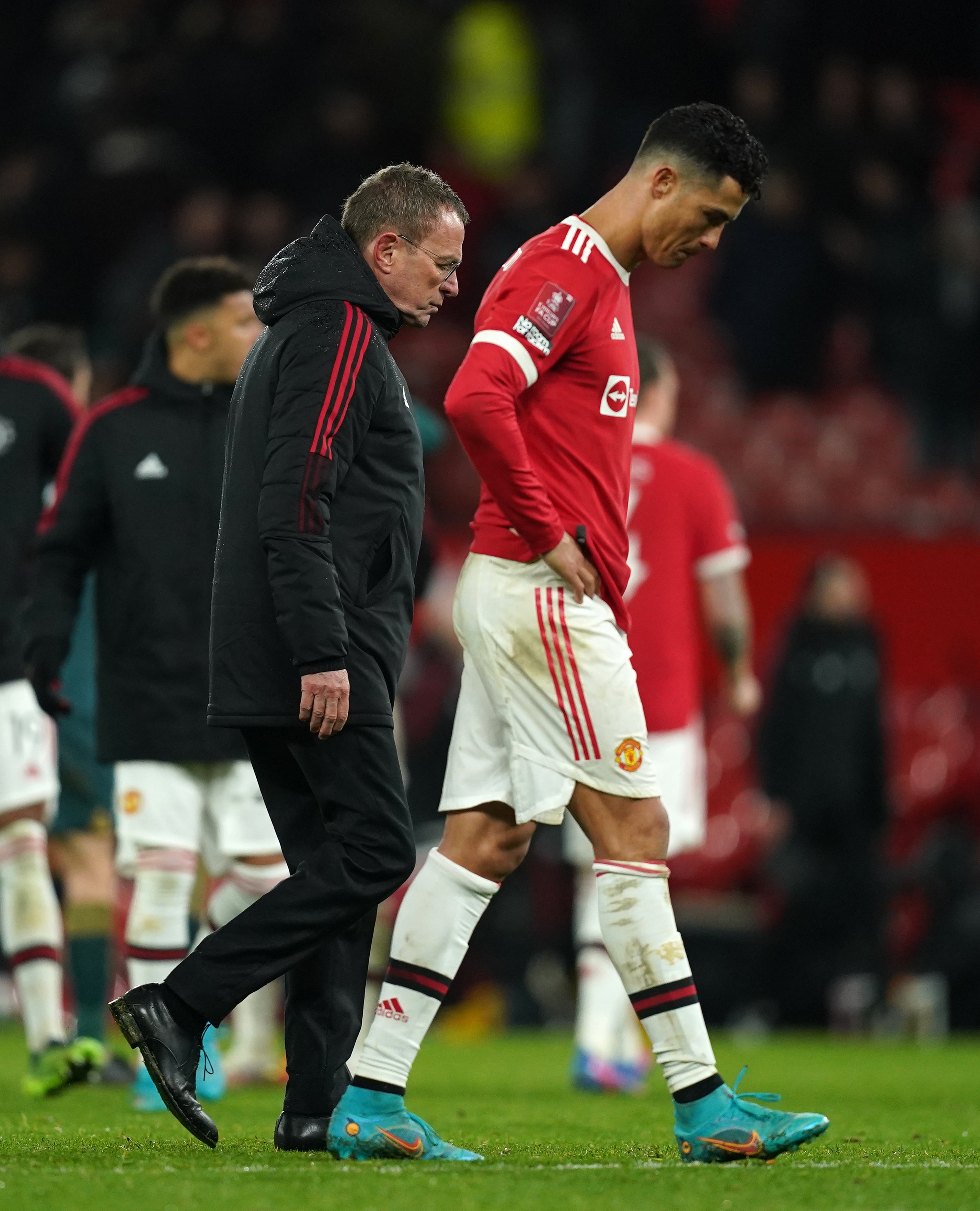 Ralf Rangnick has deflectted questions about and Cristiano Ronaldo’s future (Martin Rickett/PA)