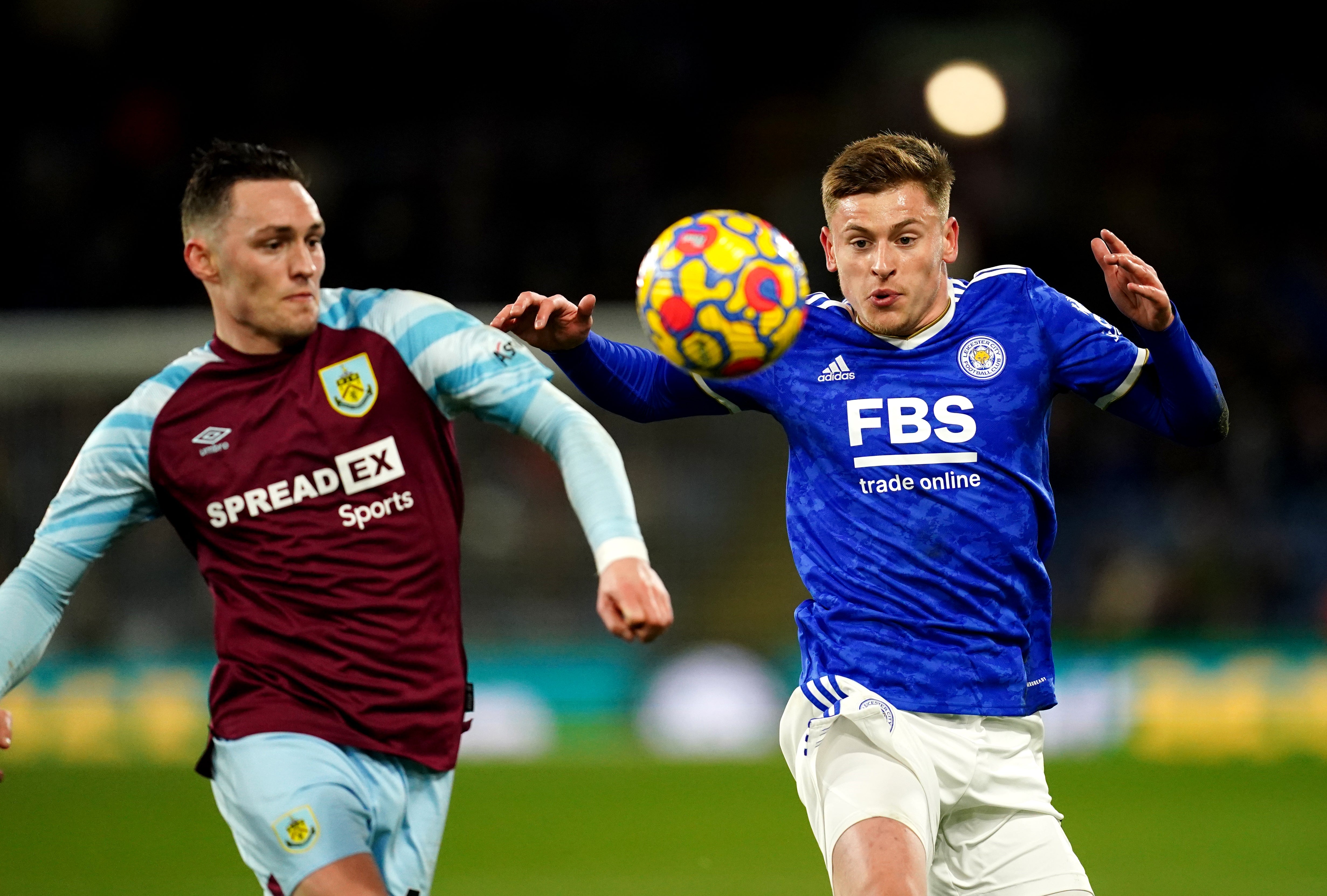 Harvey Barnes, right, has been key to Leicester’s recent winning run (Martin Rickett/PA)