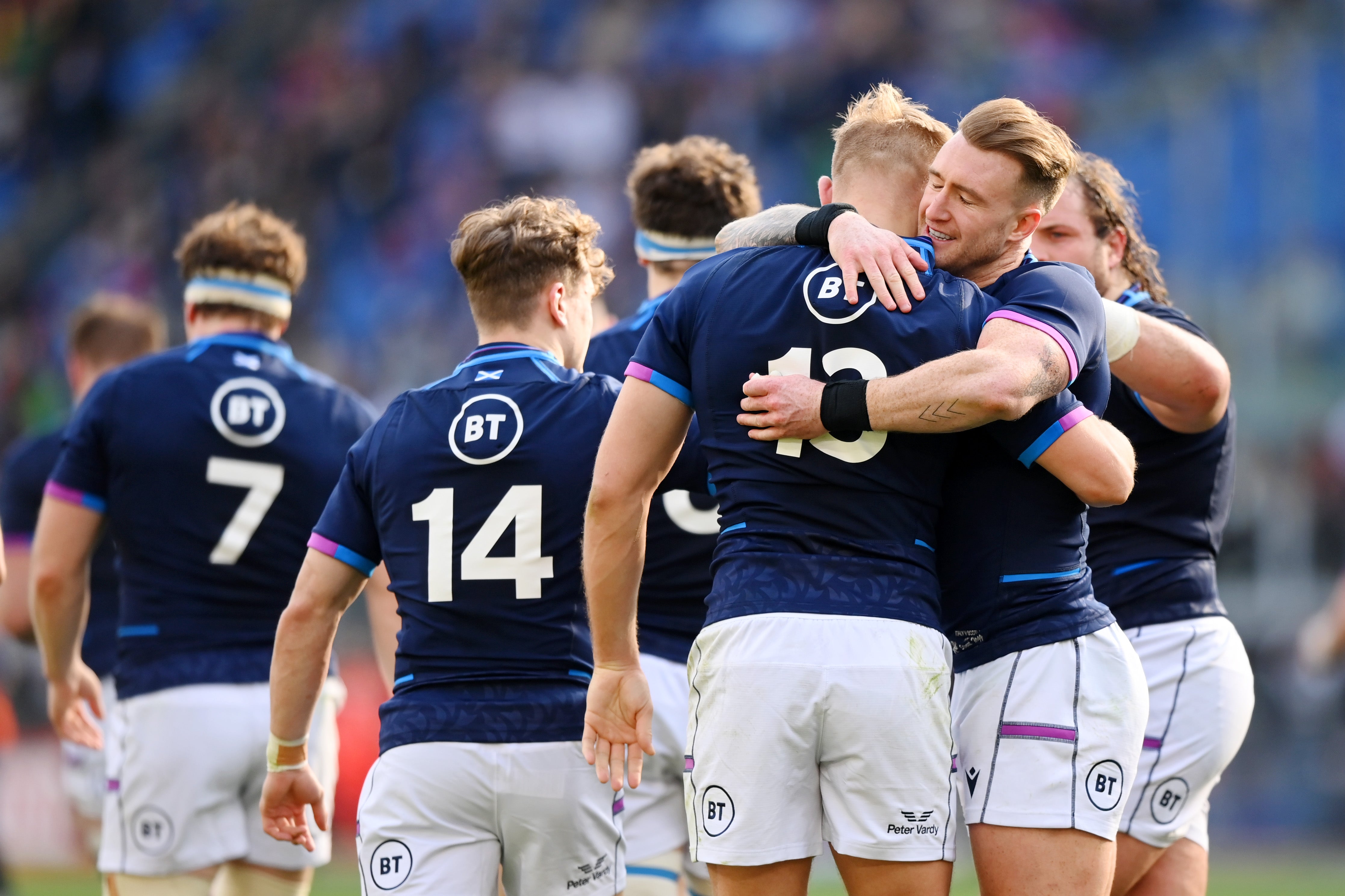 Scotland racked up five tries against Italy