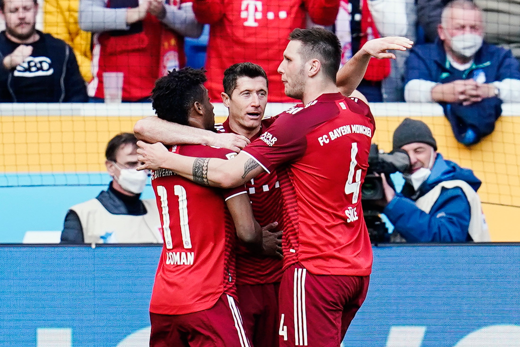 Robert Lewandowski equalled a Gerd Muller goalscoring record