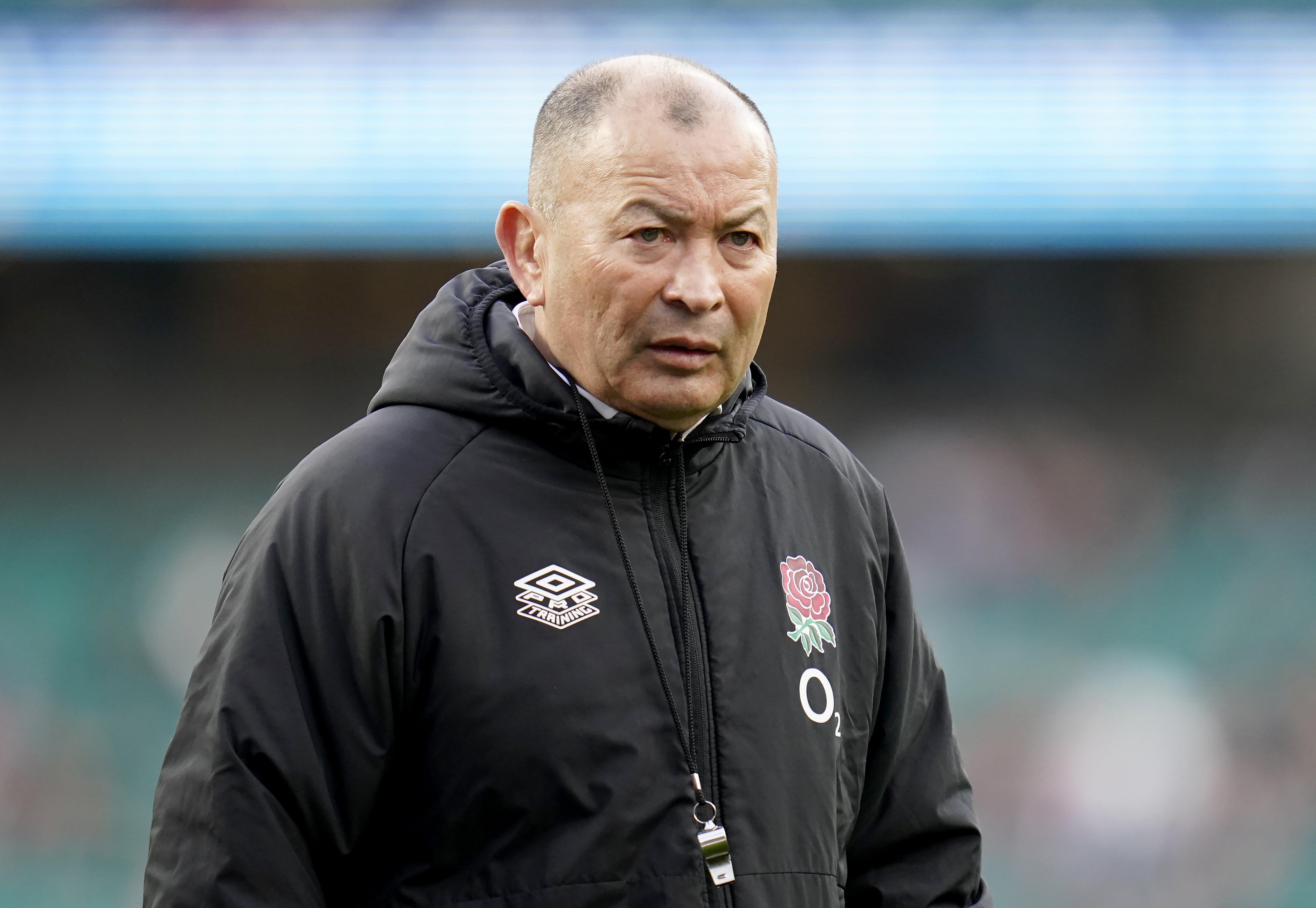 Eddie Jones saw his 14 men battle bravely in defeat (Andrew Matthews/PA)