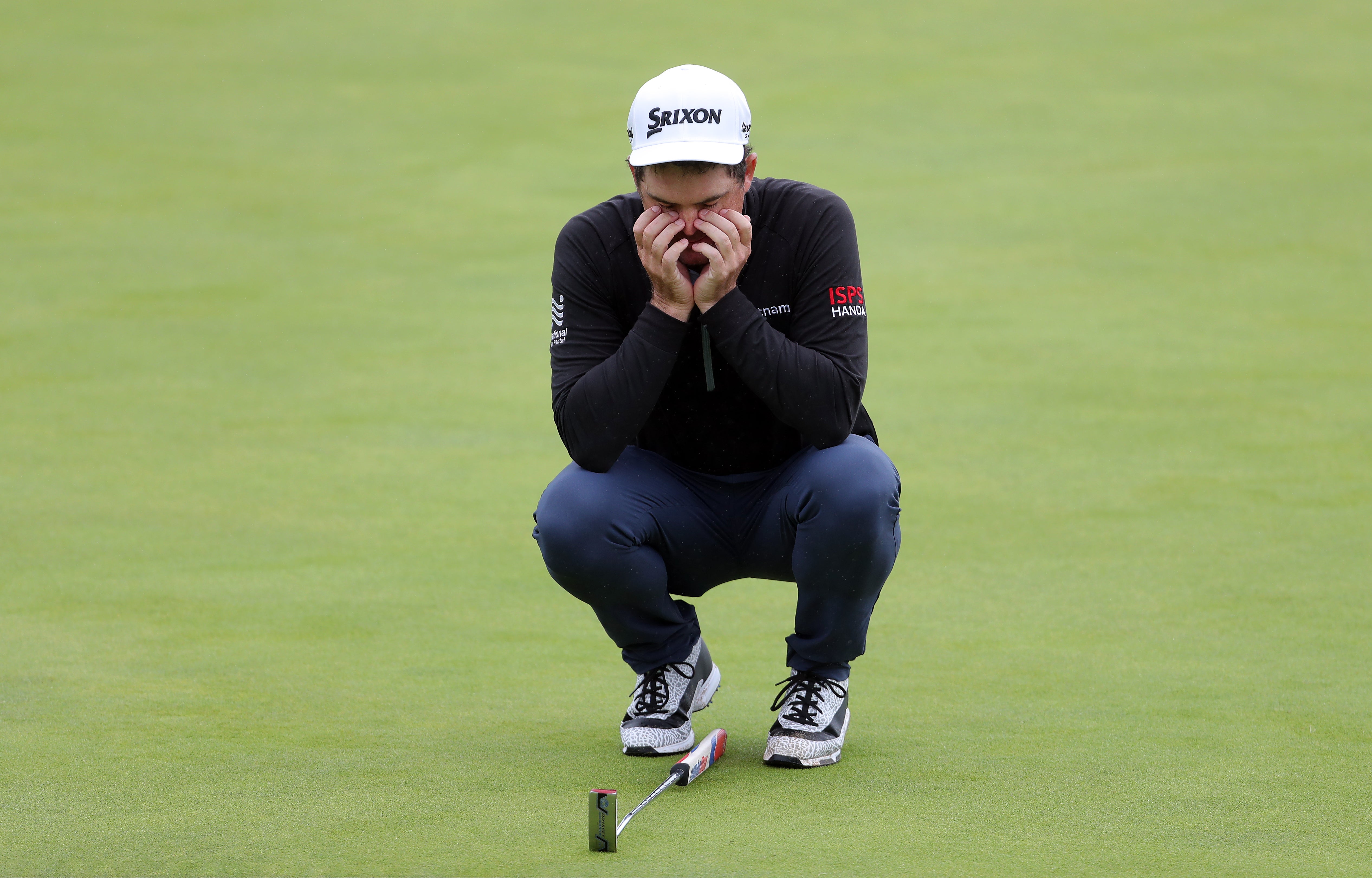 Keegan Bradley fell foul of the windy conditions on Saturday (Richard Sellers/PA)