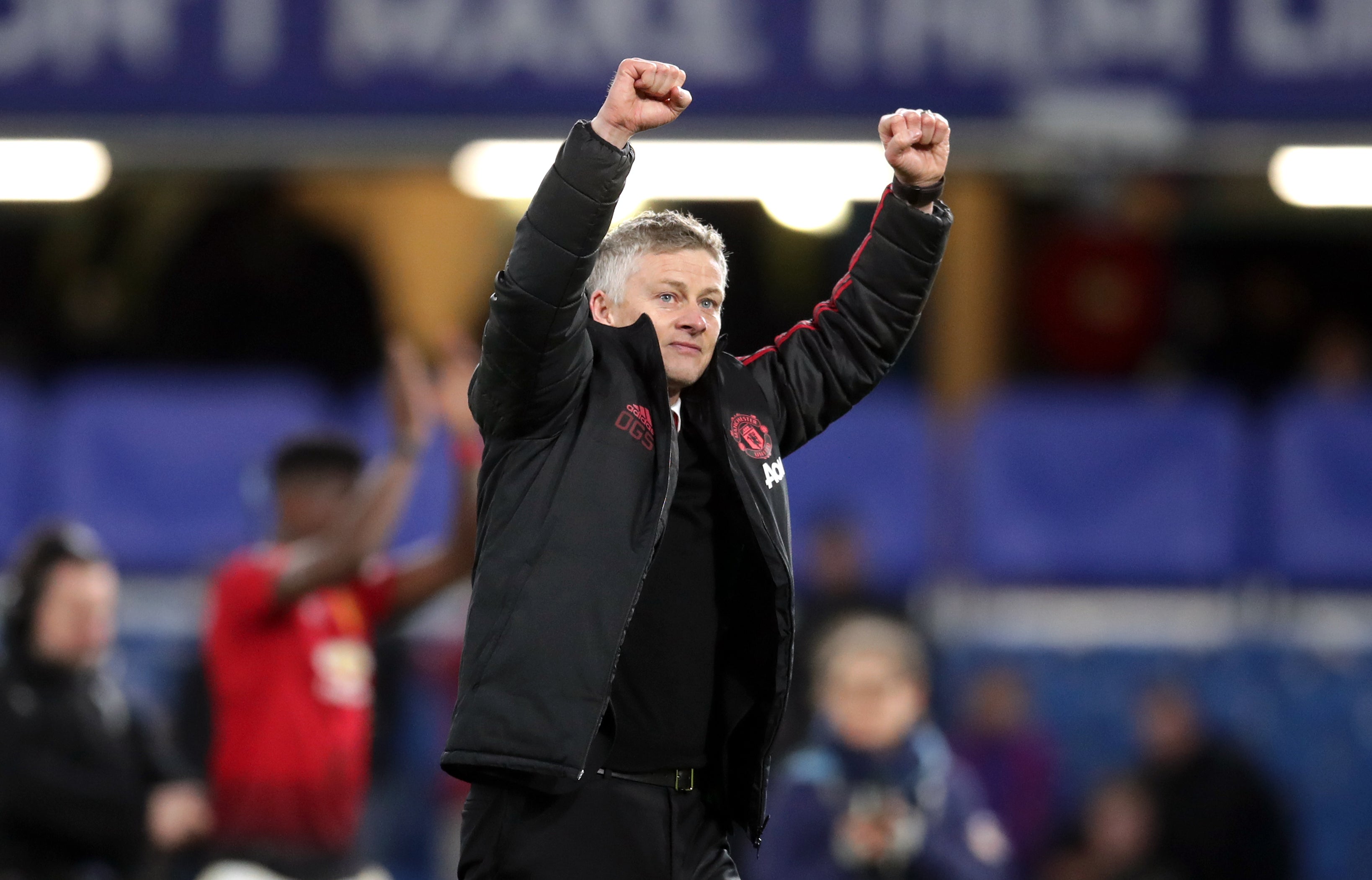 Ole Gunnar Solskjaer had plenty to celebrate as caretaker manager (Adam Davy/PA)