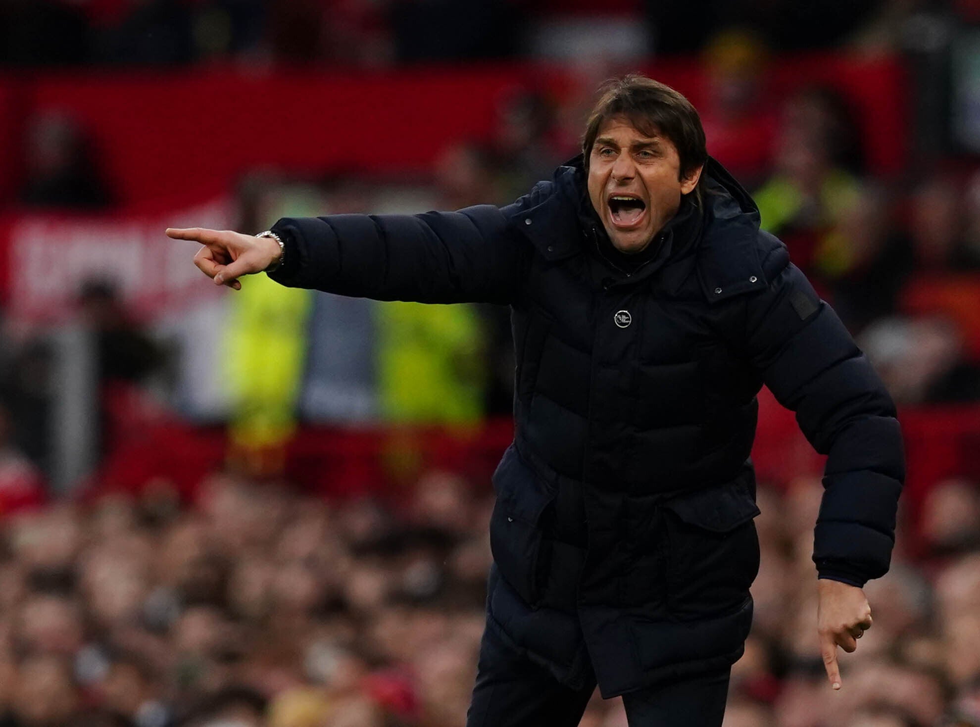 Antonio Conte felt Tottenham missed an opportunity by losing to Manchester United (Martin Rickett/PA)