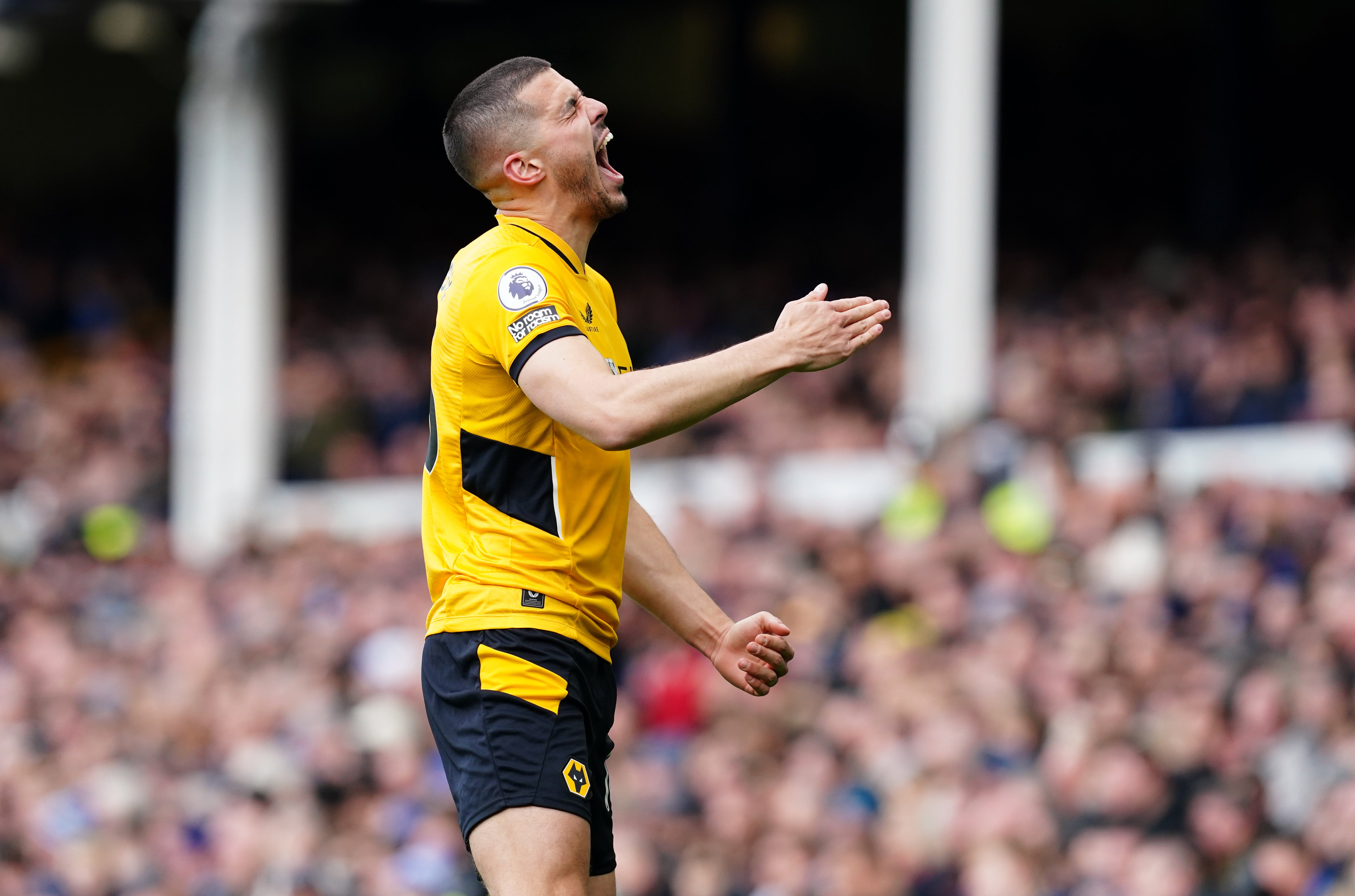 Conor Coady scored Wolves’ winner at Goodison (Martin Rickett/PA)