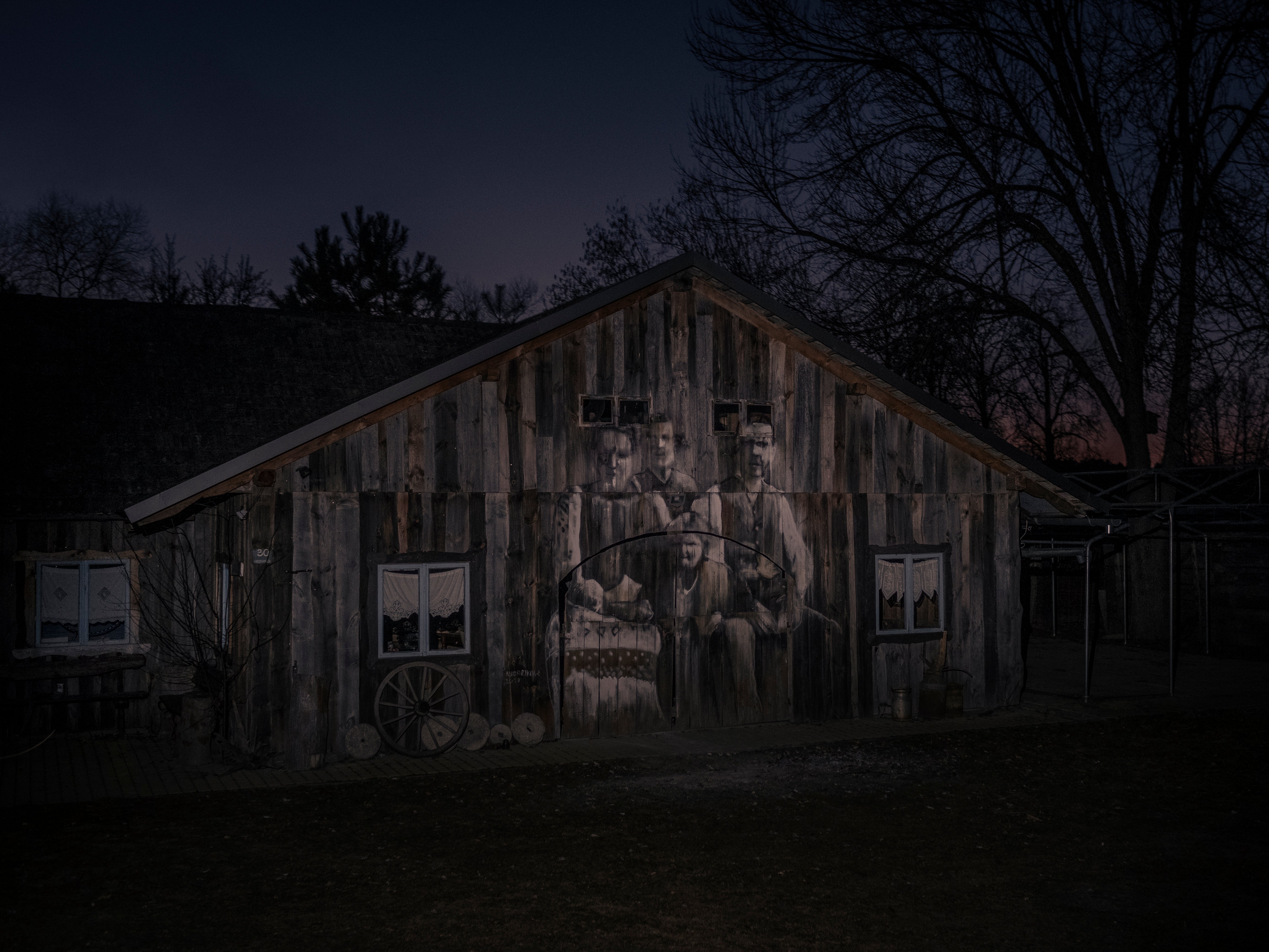 Chutor Gorajec guest house, located in a tiny hamlet near Poland’s border with Ukraine, which has been transformed into a refugee shelter by Marina Sestasvili-Piotrowska and her family