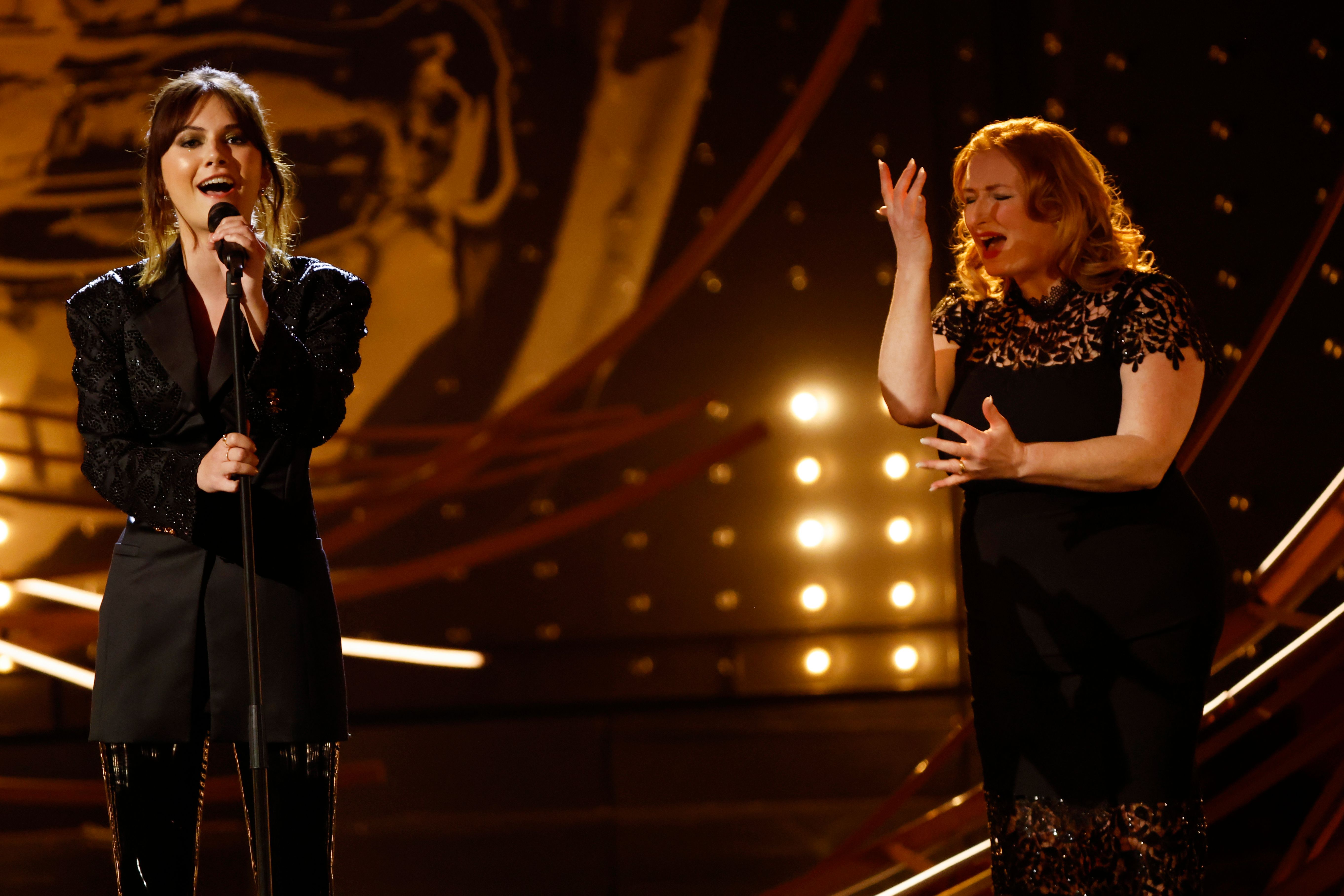 Emilia Jones performing at the Baftas