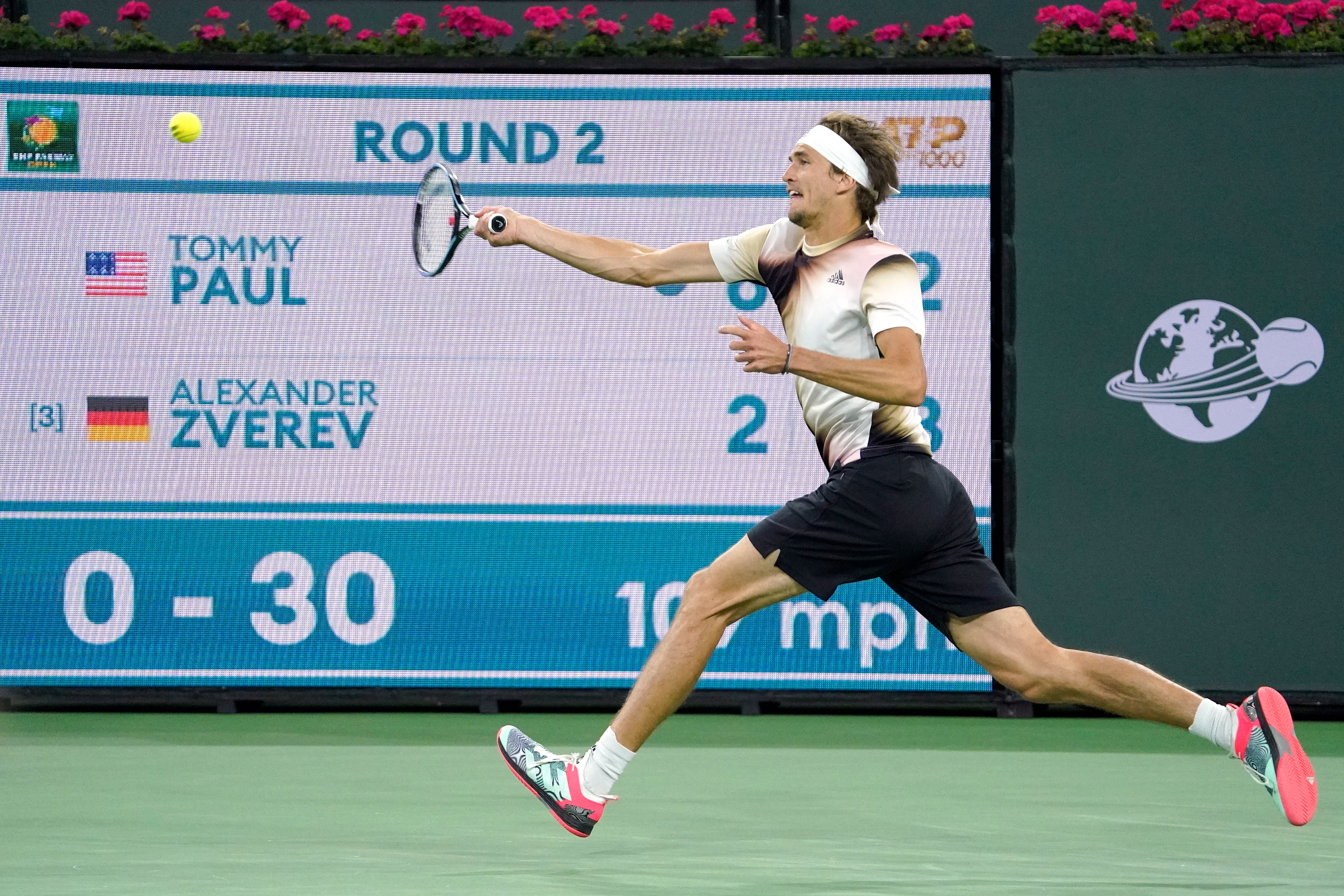 Alexander Zverev was beaten by Tommy Paul (Mark J Terrill/AP)