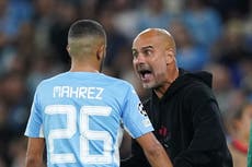 Pep Guardiola trying to get even more from in-form Riyad Mahrez at Man City