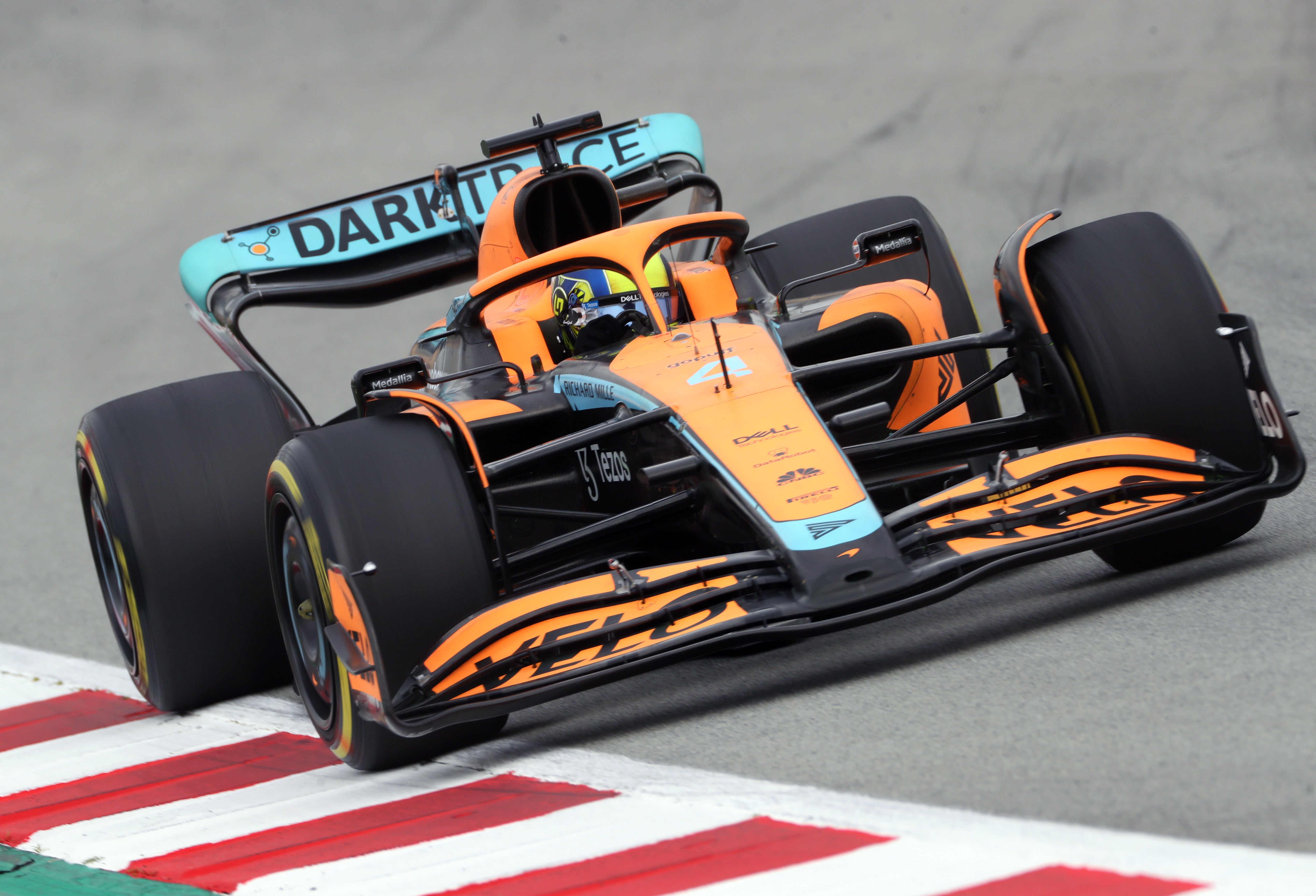 Lando Norris in action for McLaren during testing (Bradley Collyer/PA)