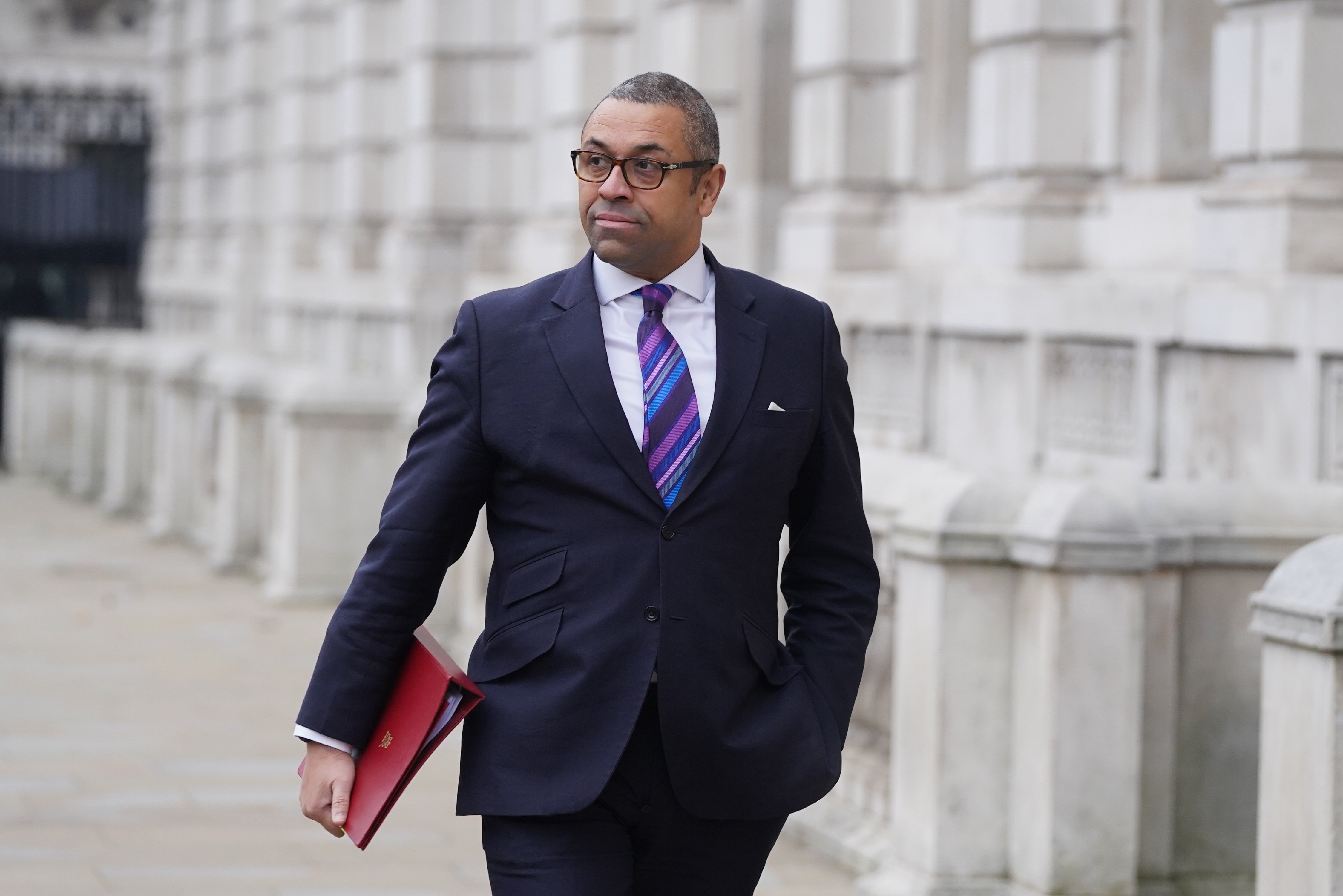 Foreign Office minister James Cleverly (Stefan Rosseau/PA)