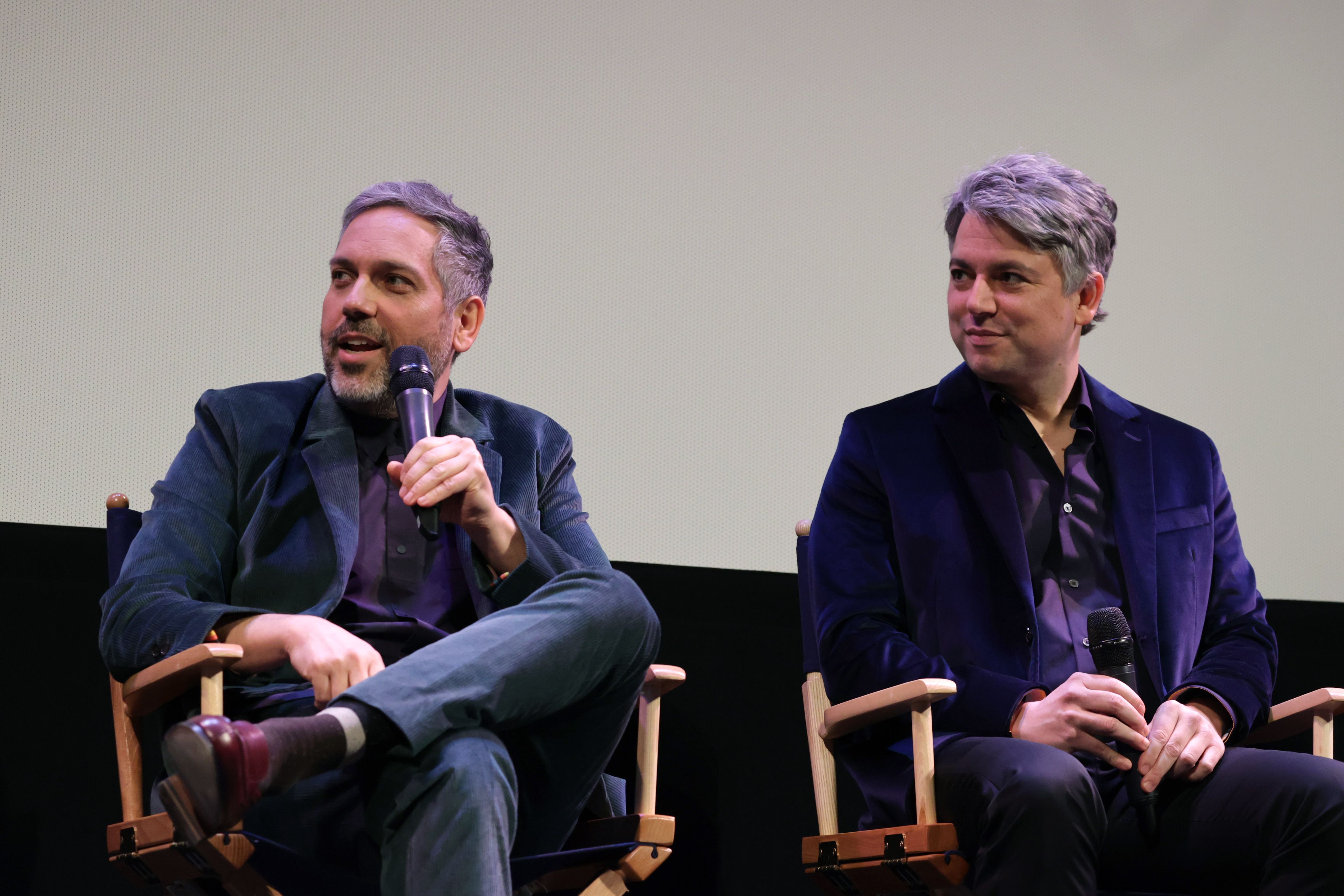 Lee Eisenberg and Drew Crevello at the SXSW premiere of ‘WeCrashed’