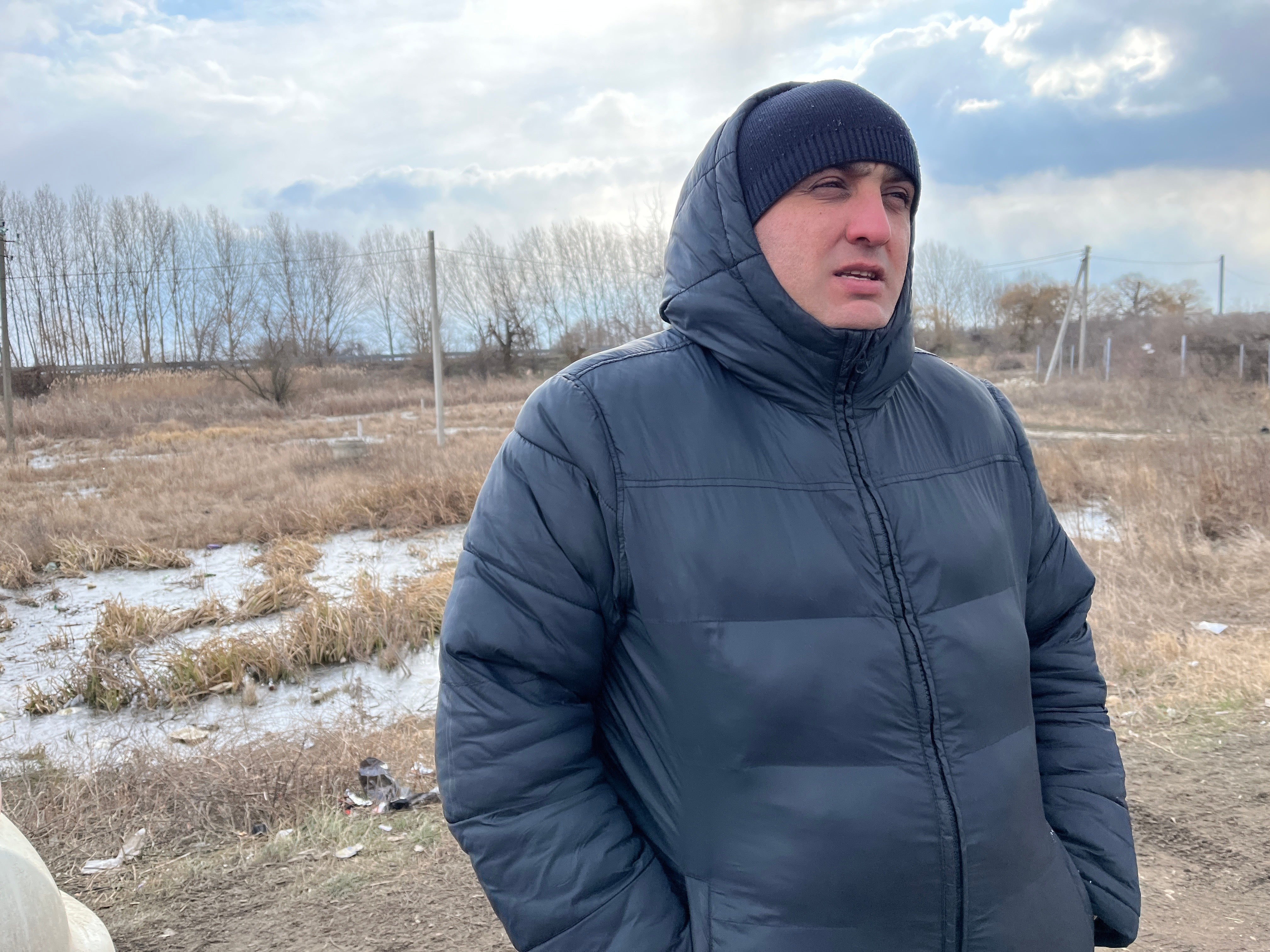 Malkhiz Razgoyev pictured in Palanka, Moldova