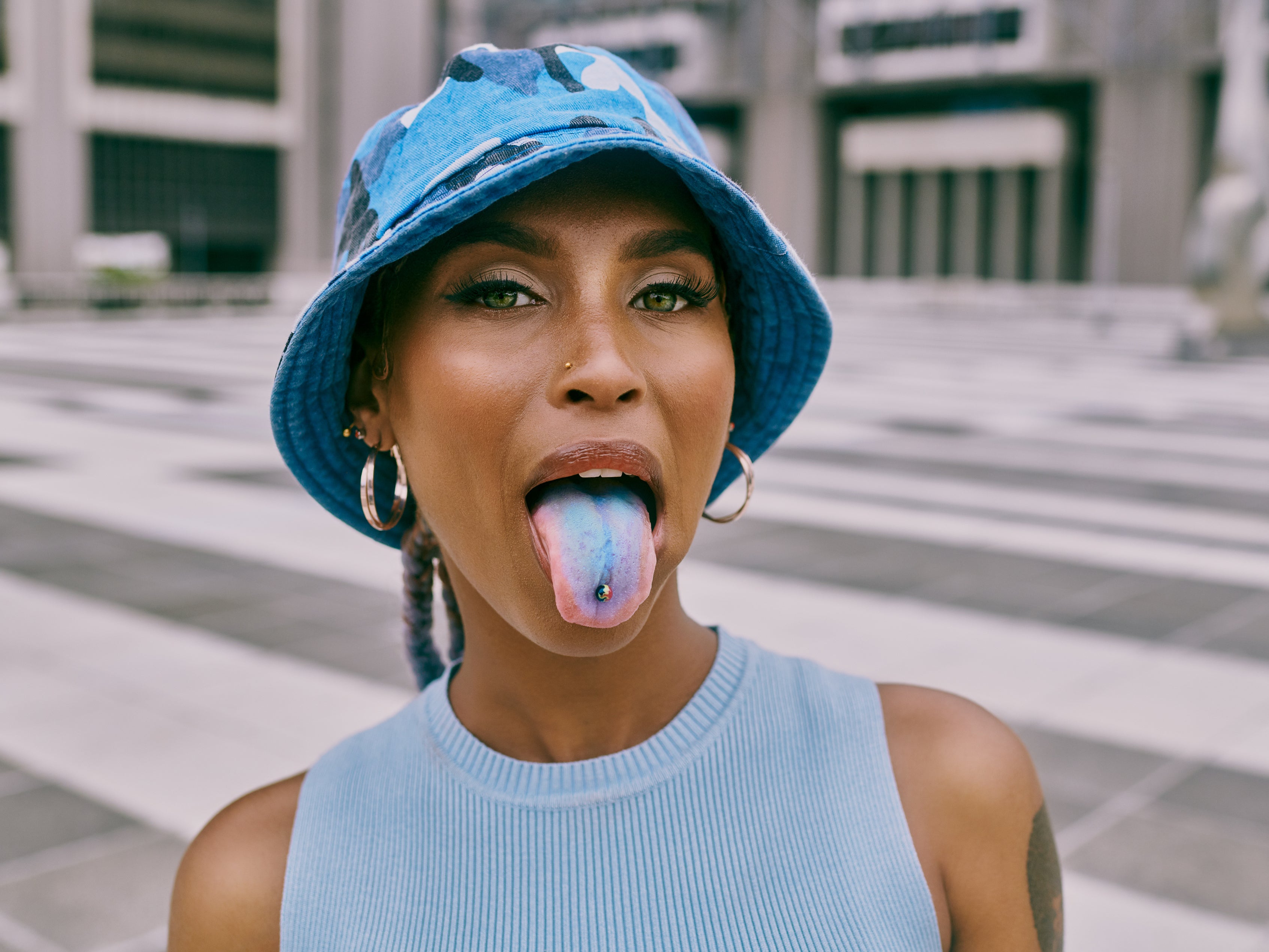 Fans of the chemical often show their support for the product on social media by posting blue tongue selfies