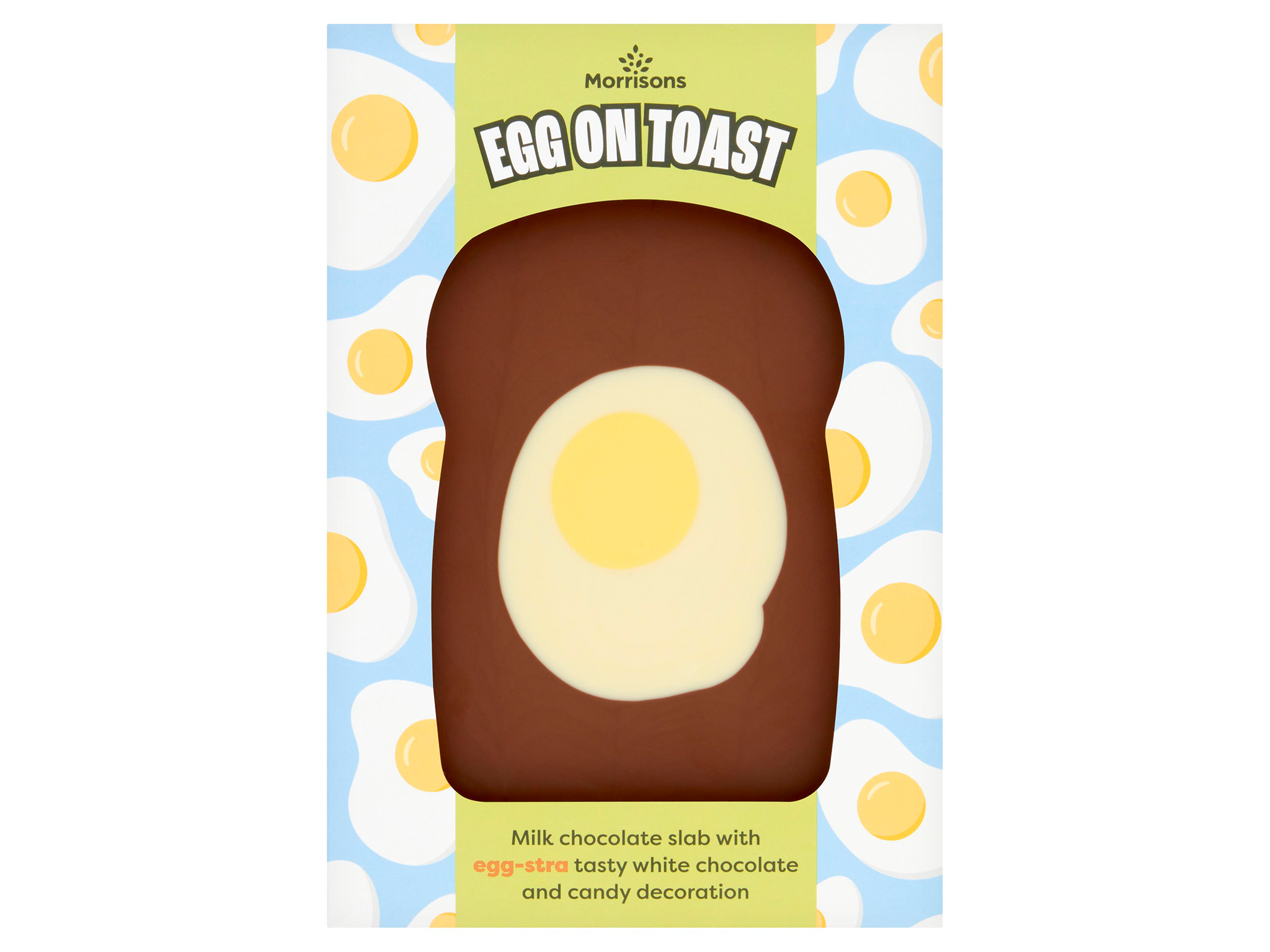 Morrisons egg on toast chocolate slab, £4, Morrisons.com 