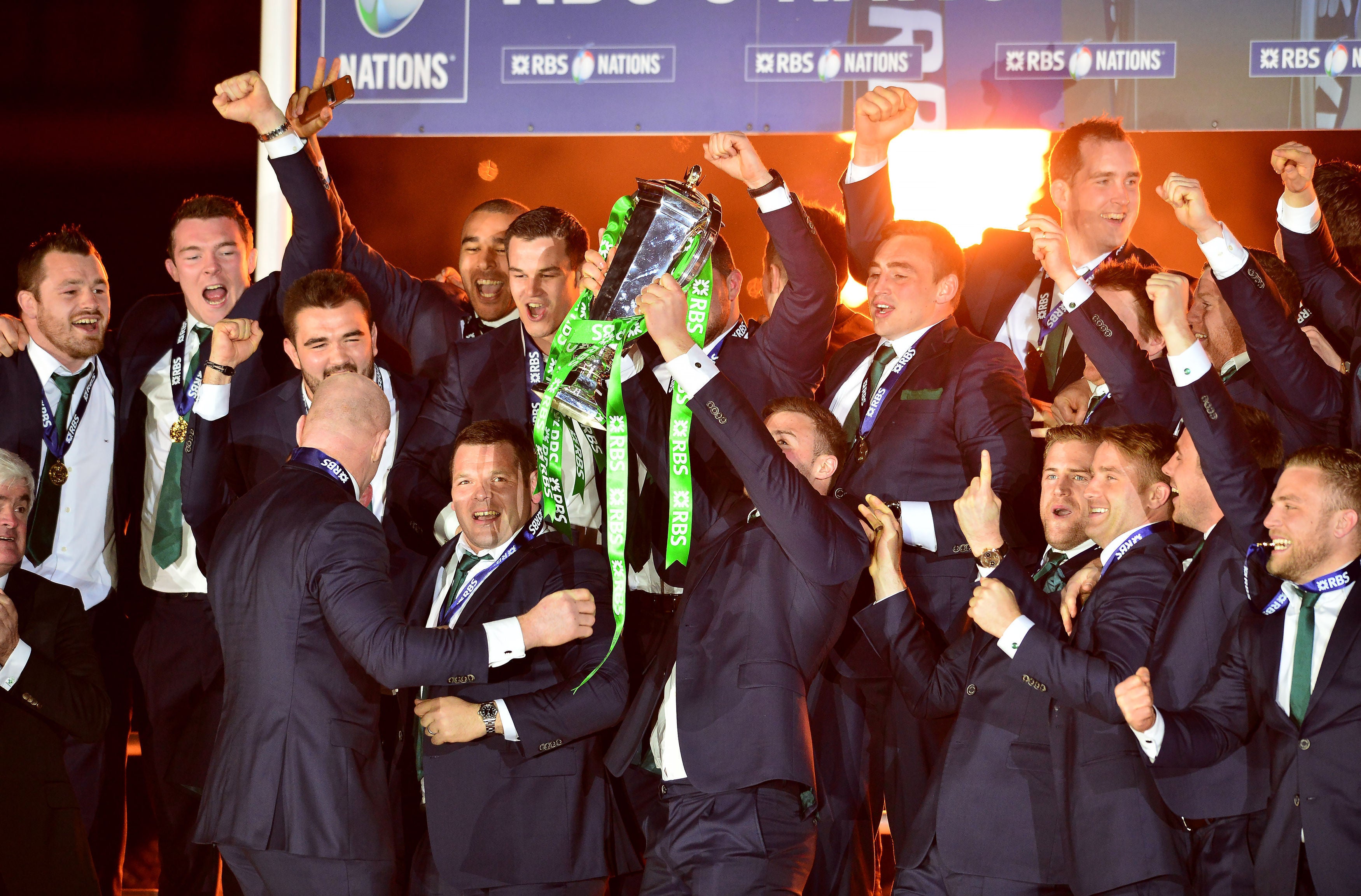 Ireland won the Six Nations title at Murrayfield in 2015