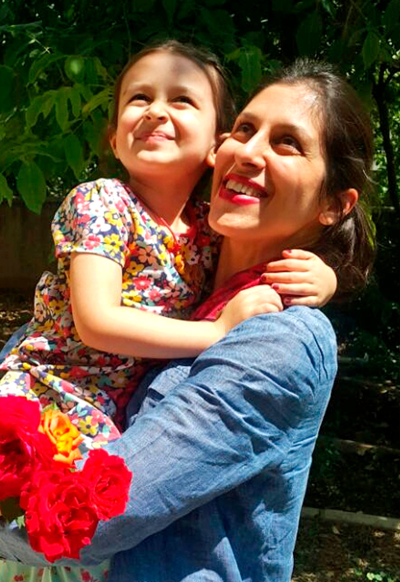 Nazanin Zaghari-Ratcliffe and her daughter Gabriella