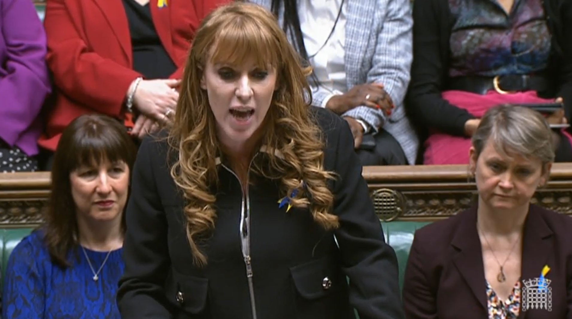 Labour’s deputy leader Angela Rayner at PMQs