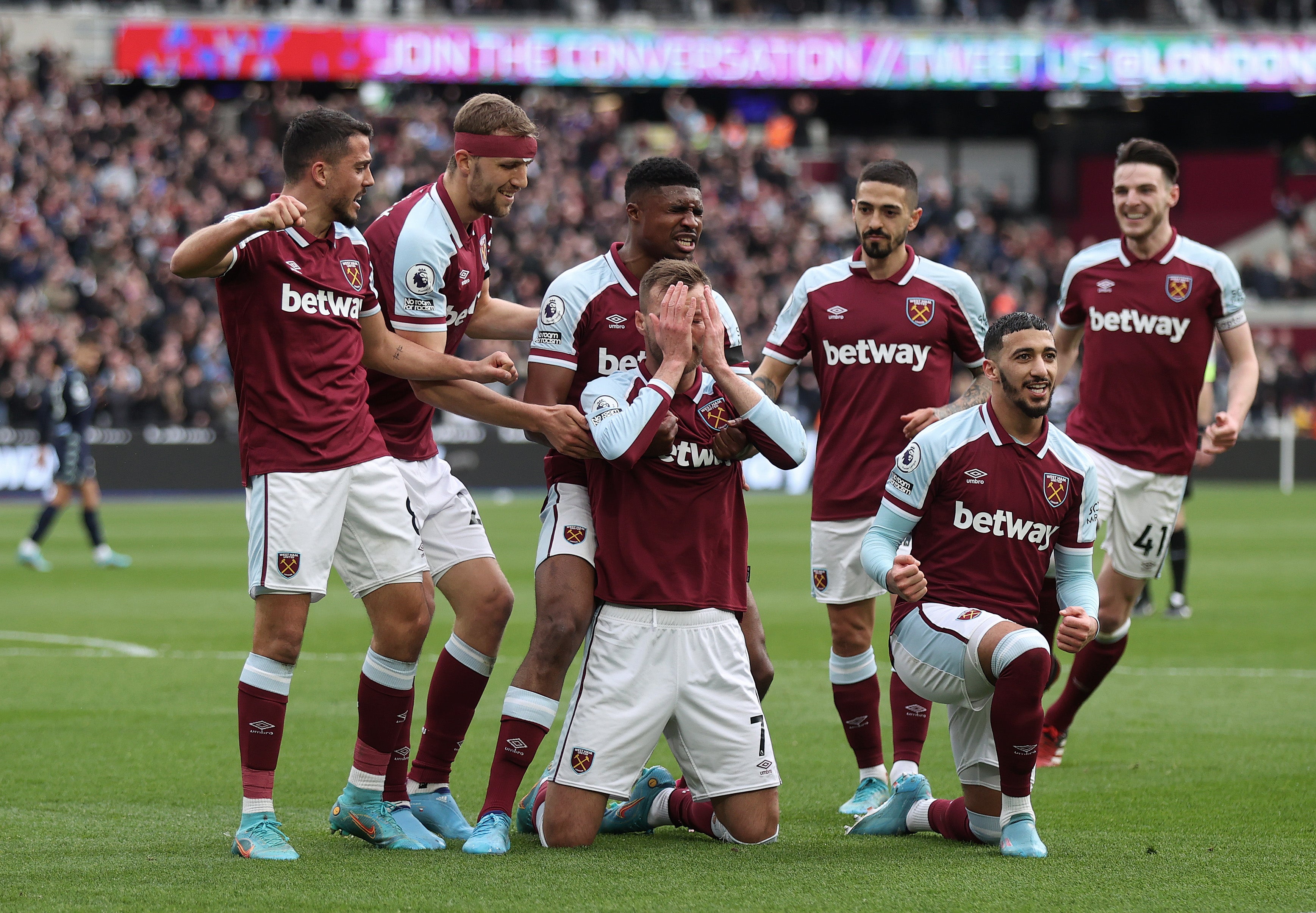 Emotion got the better of West Ham’s Ukrainian goalscorer Andriy Yarmolenko – and me