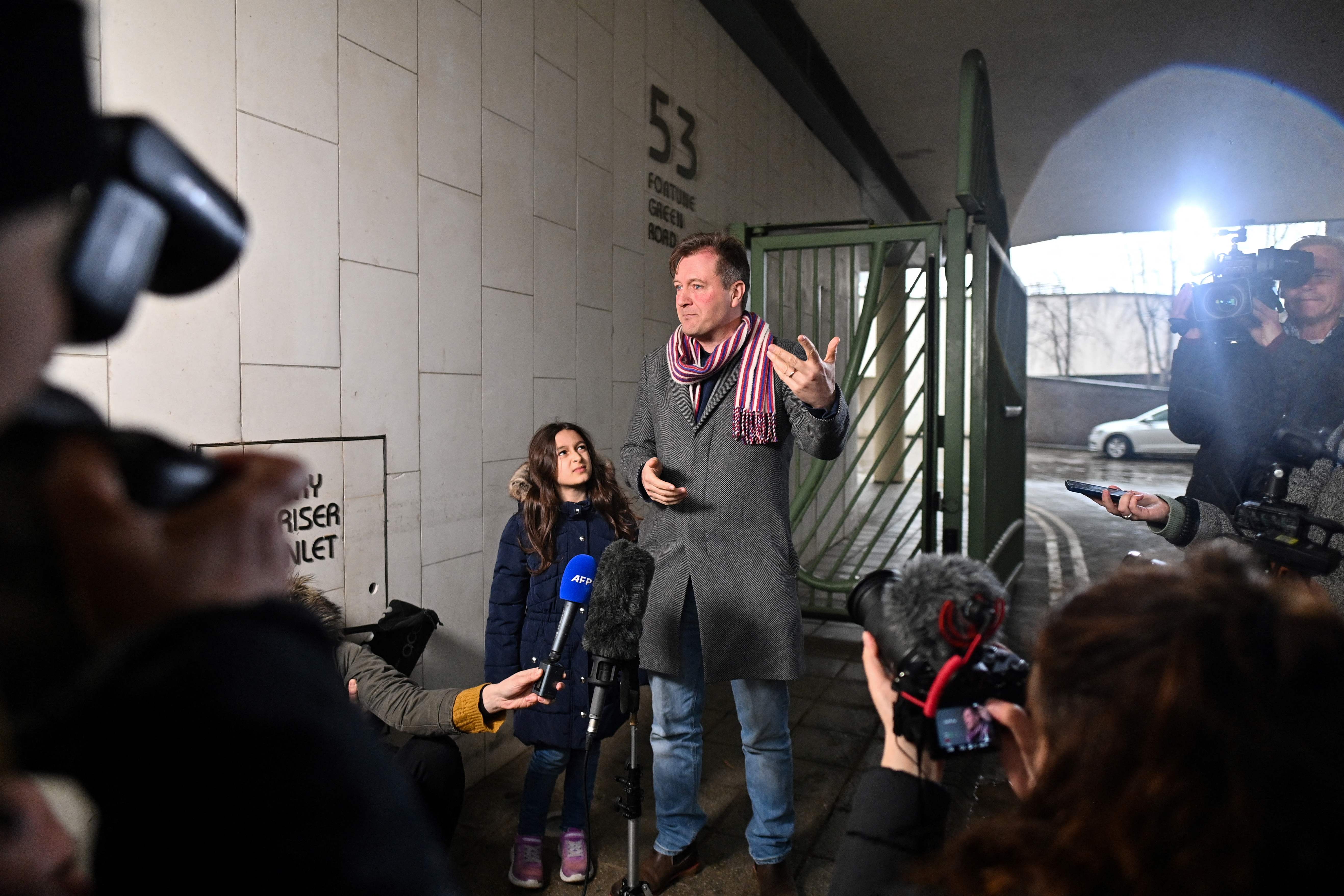 Richard Ratcliffe thanked people up and down the country who had supported his campaign to free his wife