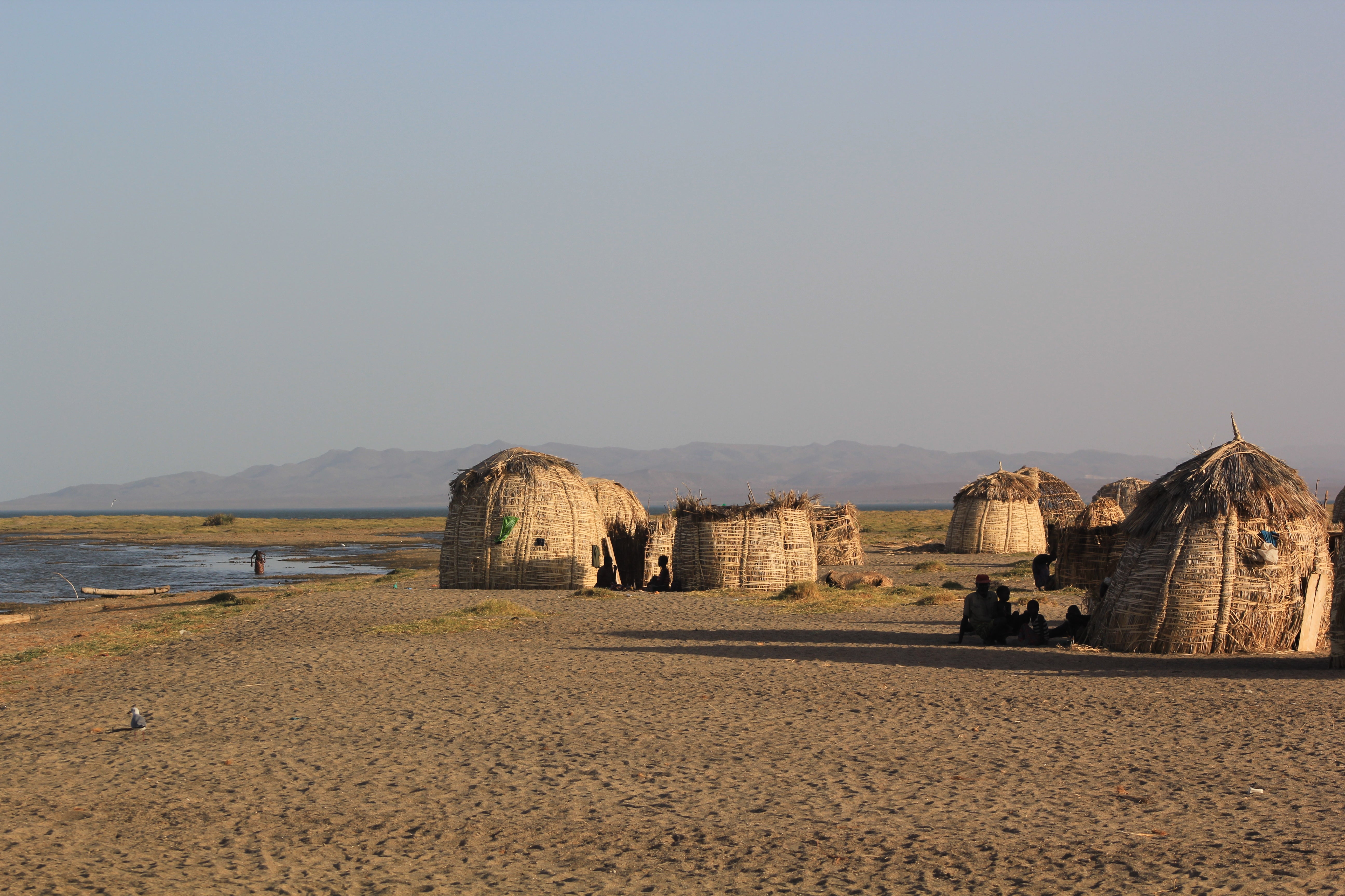 Merier, a fishing village on the western shore of Lake Turkana