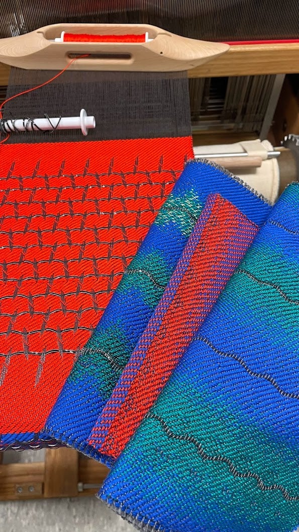 Acoustic Fabrics on weaving loom