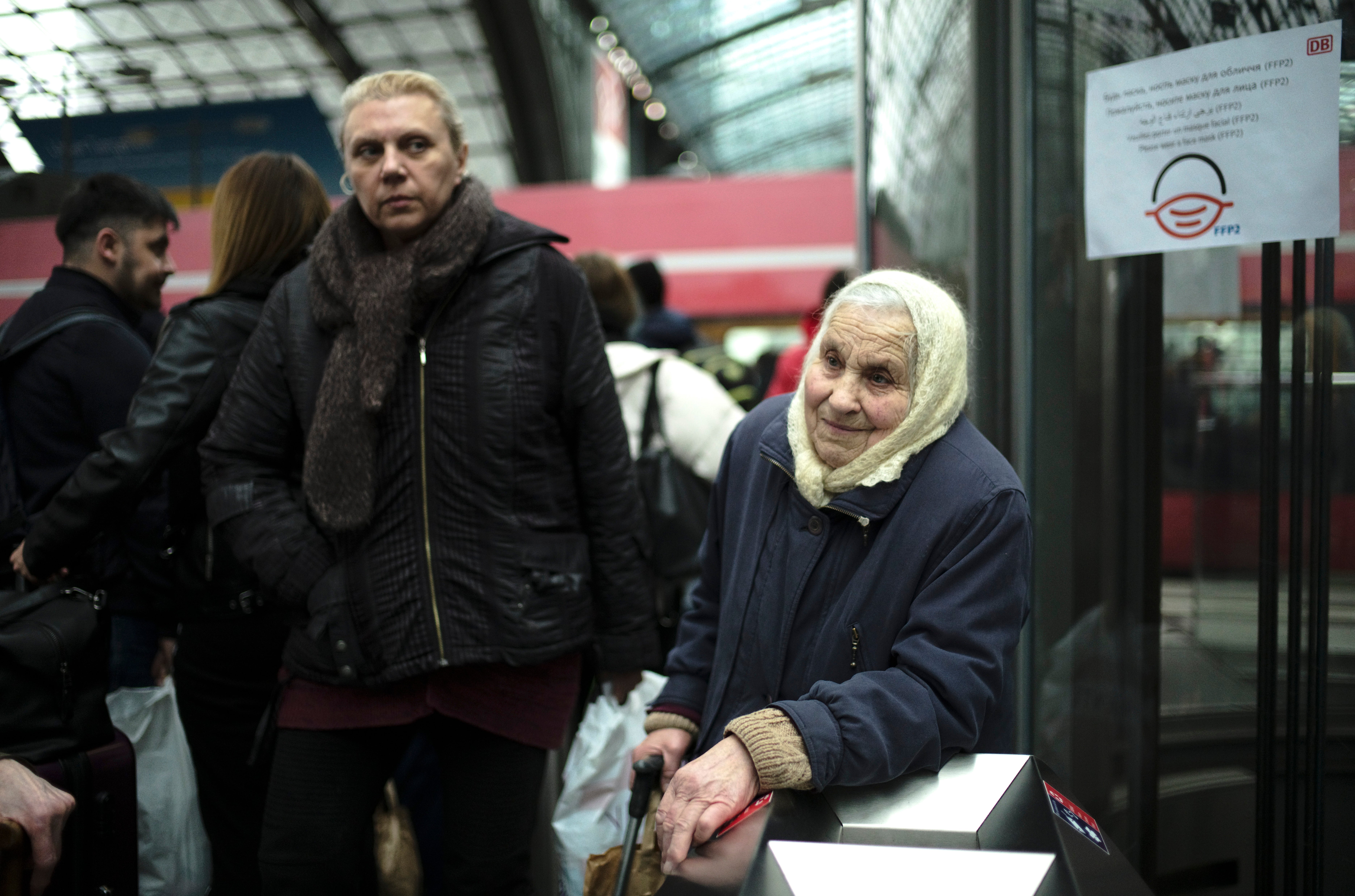 Germany Russia Ukraine War Refugee Station