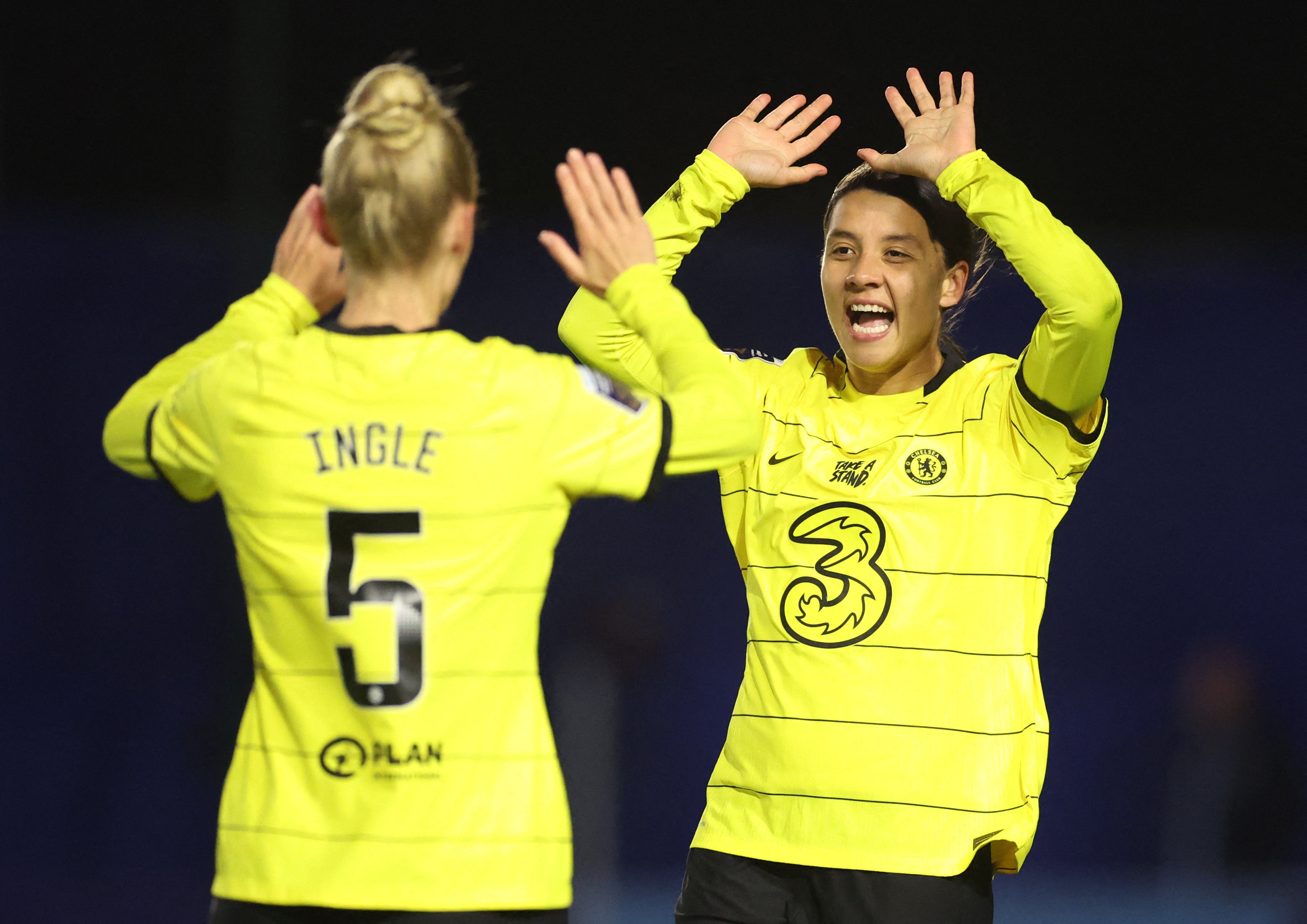 Sam Kerr will look to add to her goal tally