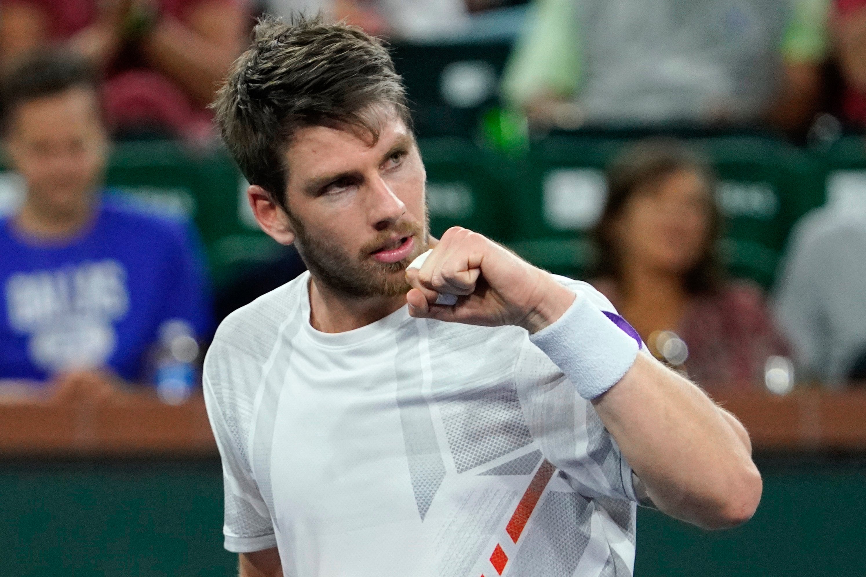 Great Britain’s Cameron Norrie progressed at Indian Wells (Mark J. Terrill/AP)