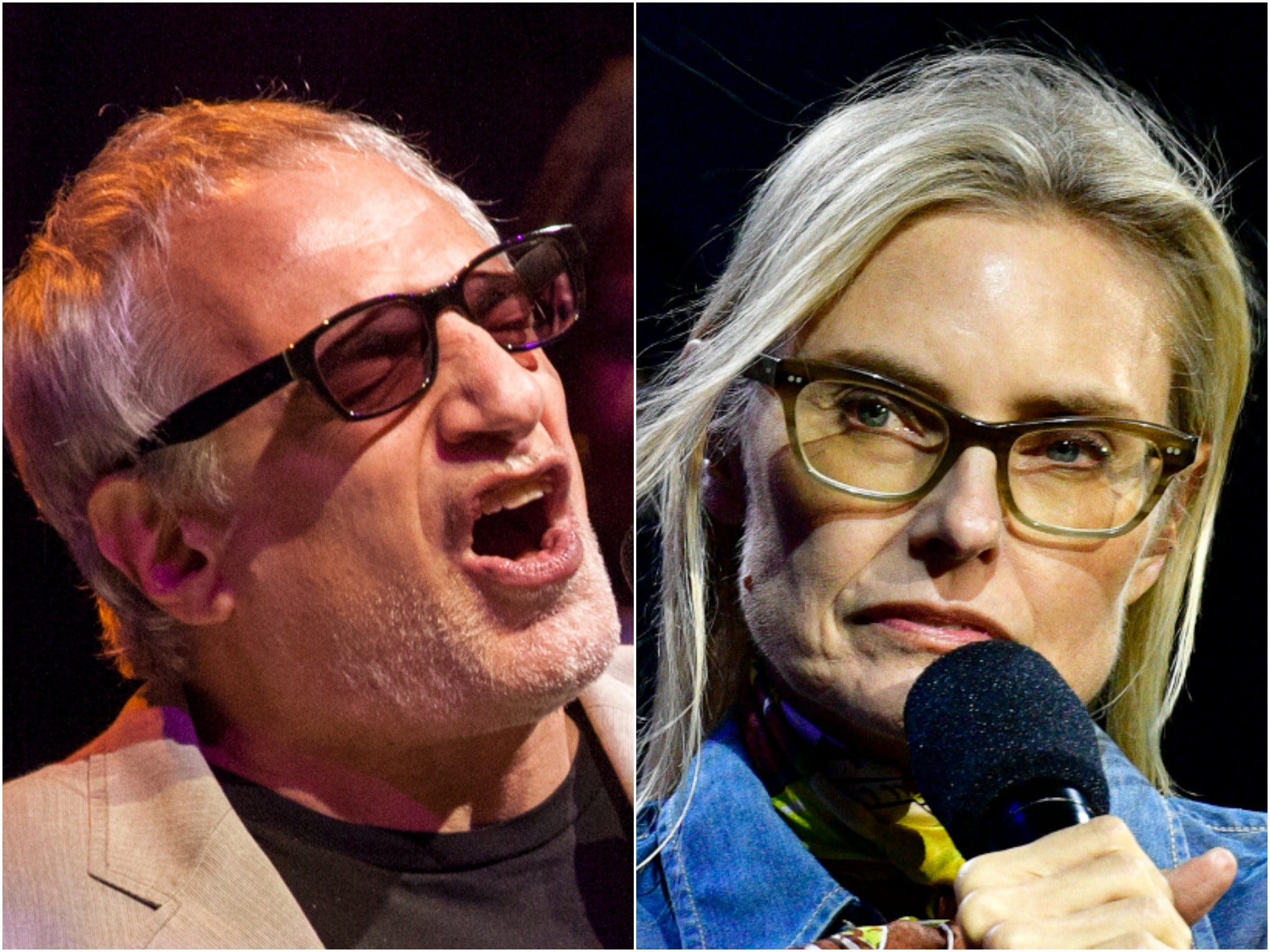 Donald Fagen of Steely Dan and Aimee Mann