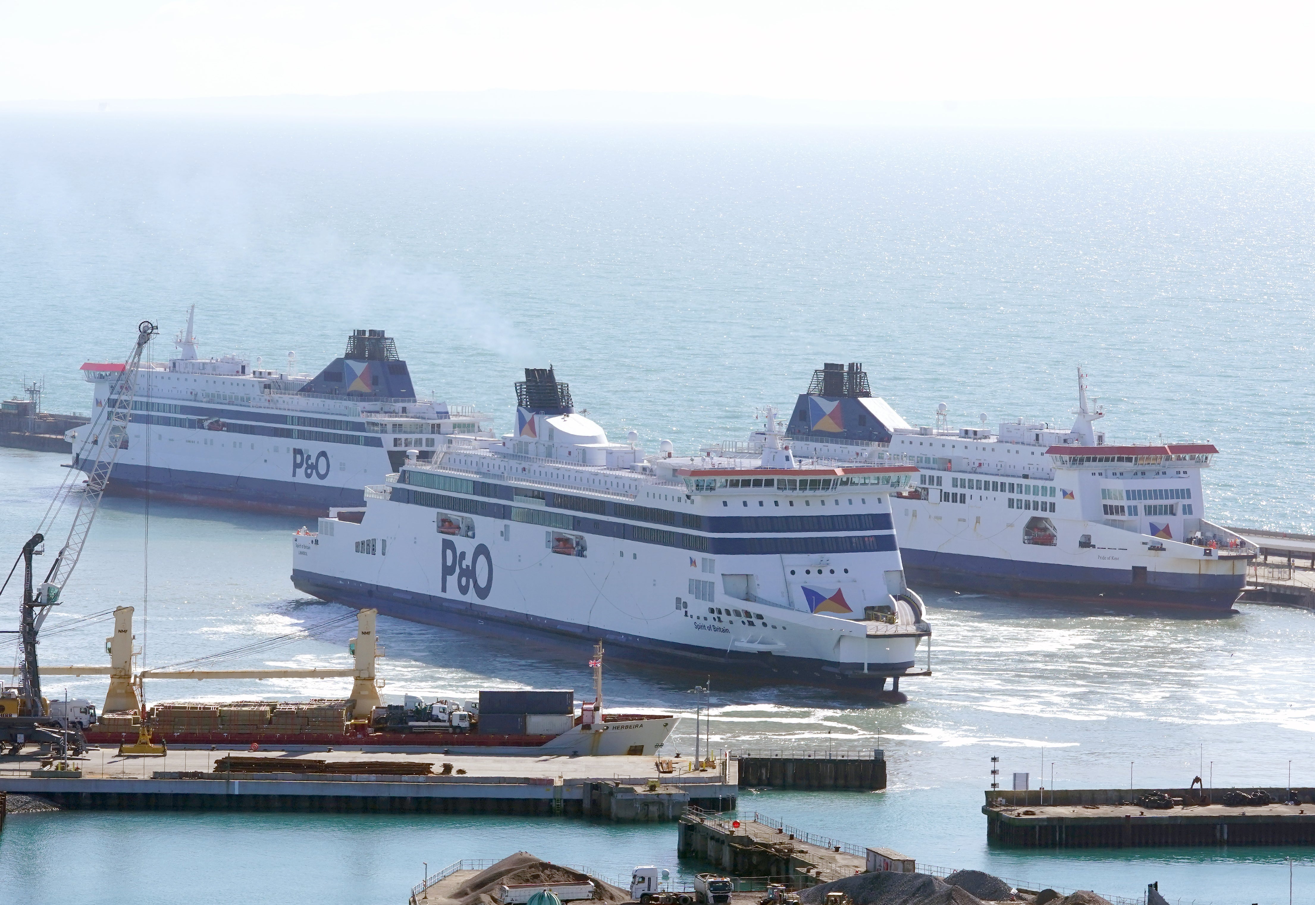 P&O Ferries has suspended sailings amid speculation it is preparing to sack hundreds of workers (Gareth Fuller/PA)