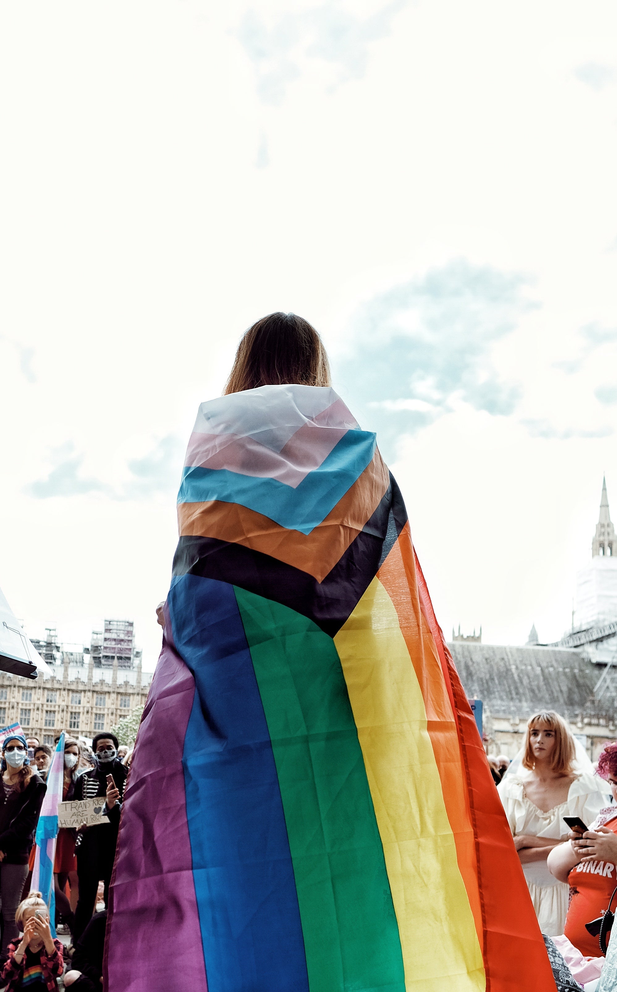 Trans rights protest in London on 4 July 2020