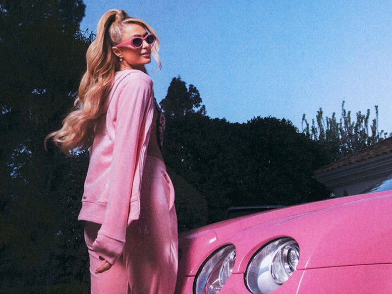 Paris Hilton launches her own range of tracksuit designs