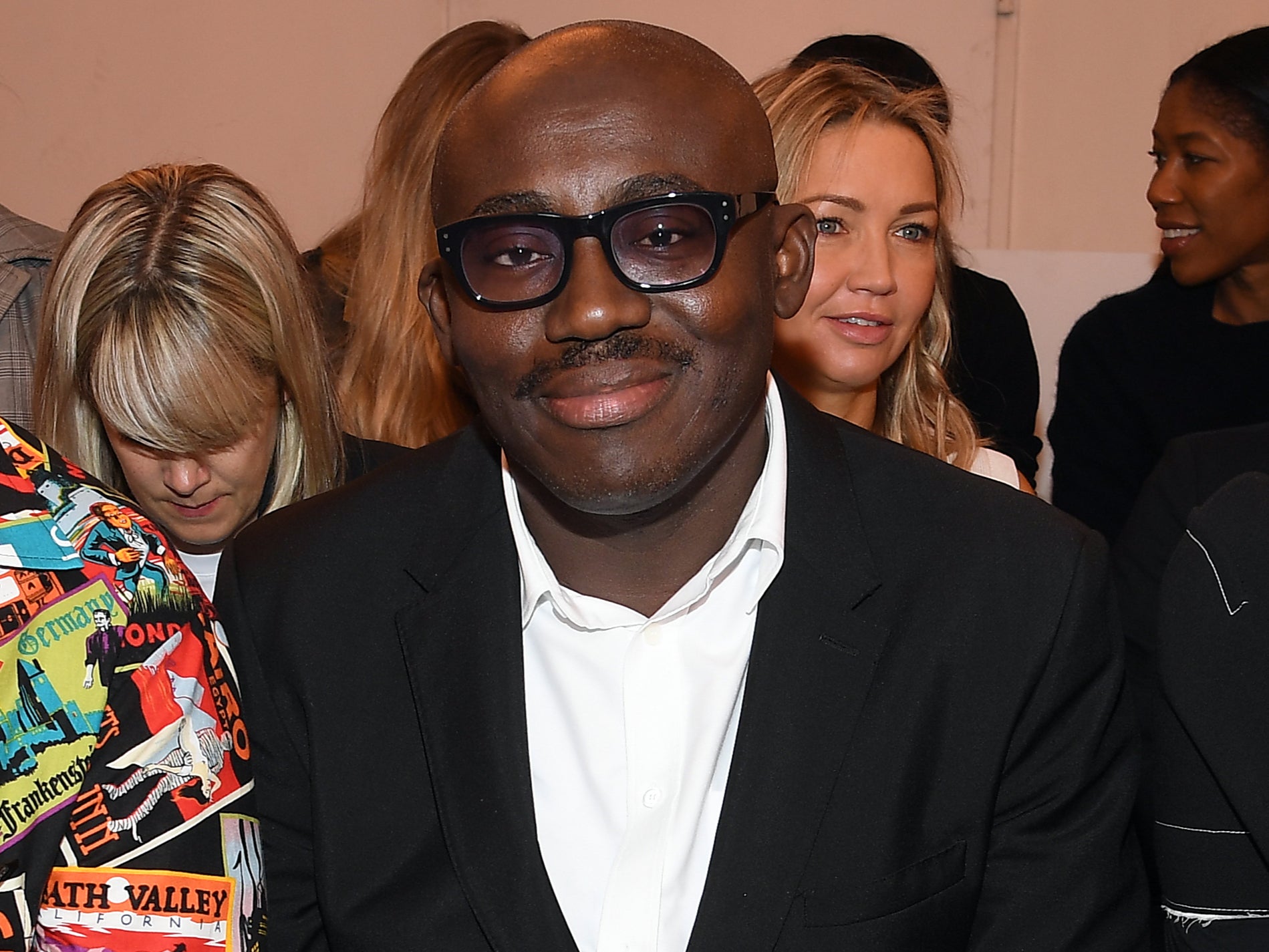 Edward Enninful at the Chloe S/S show at Paris Fashion Week in 2019