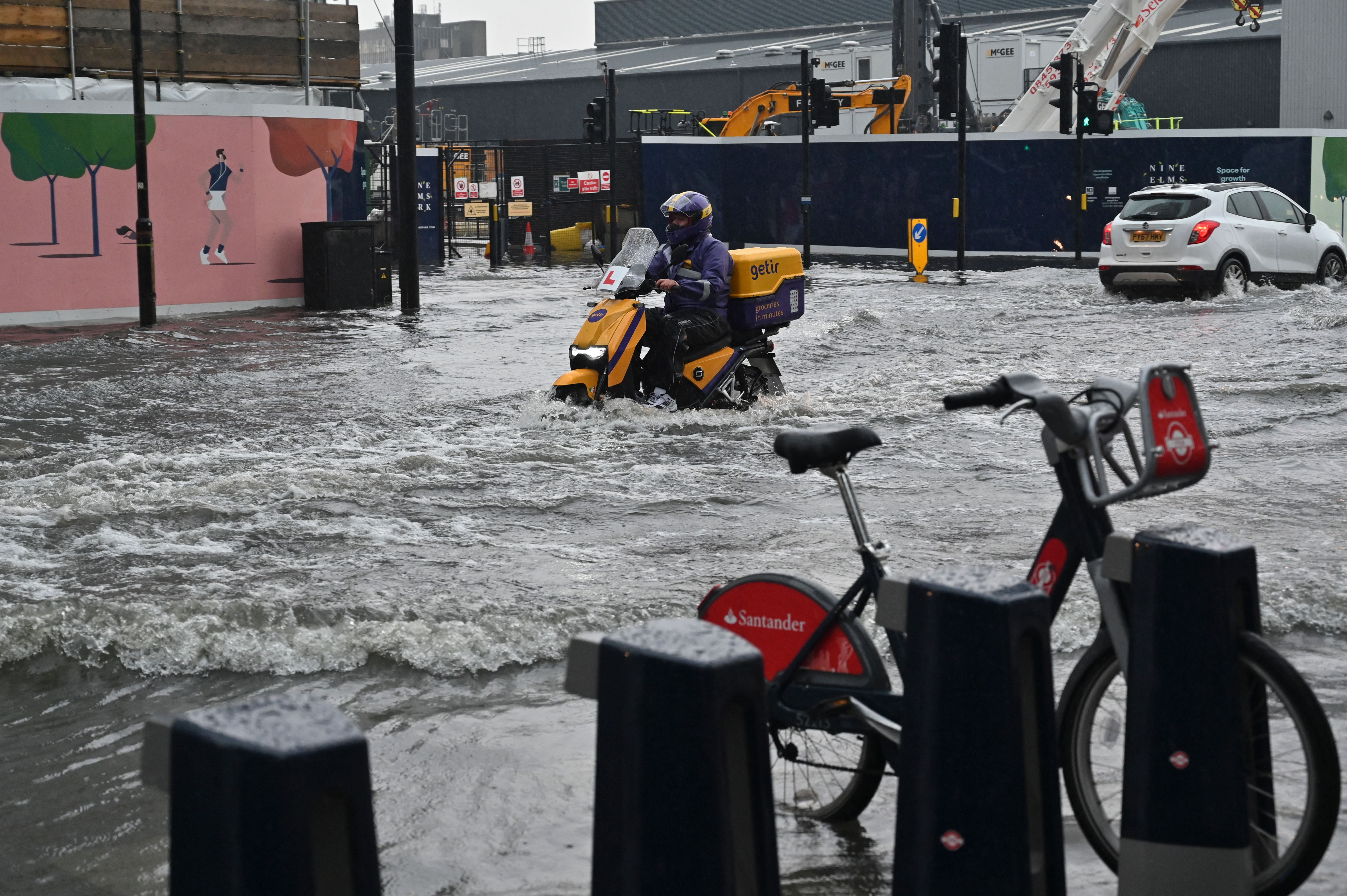 Parts of London will be among the areas most at risk of flooding by 2050