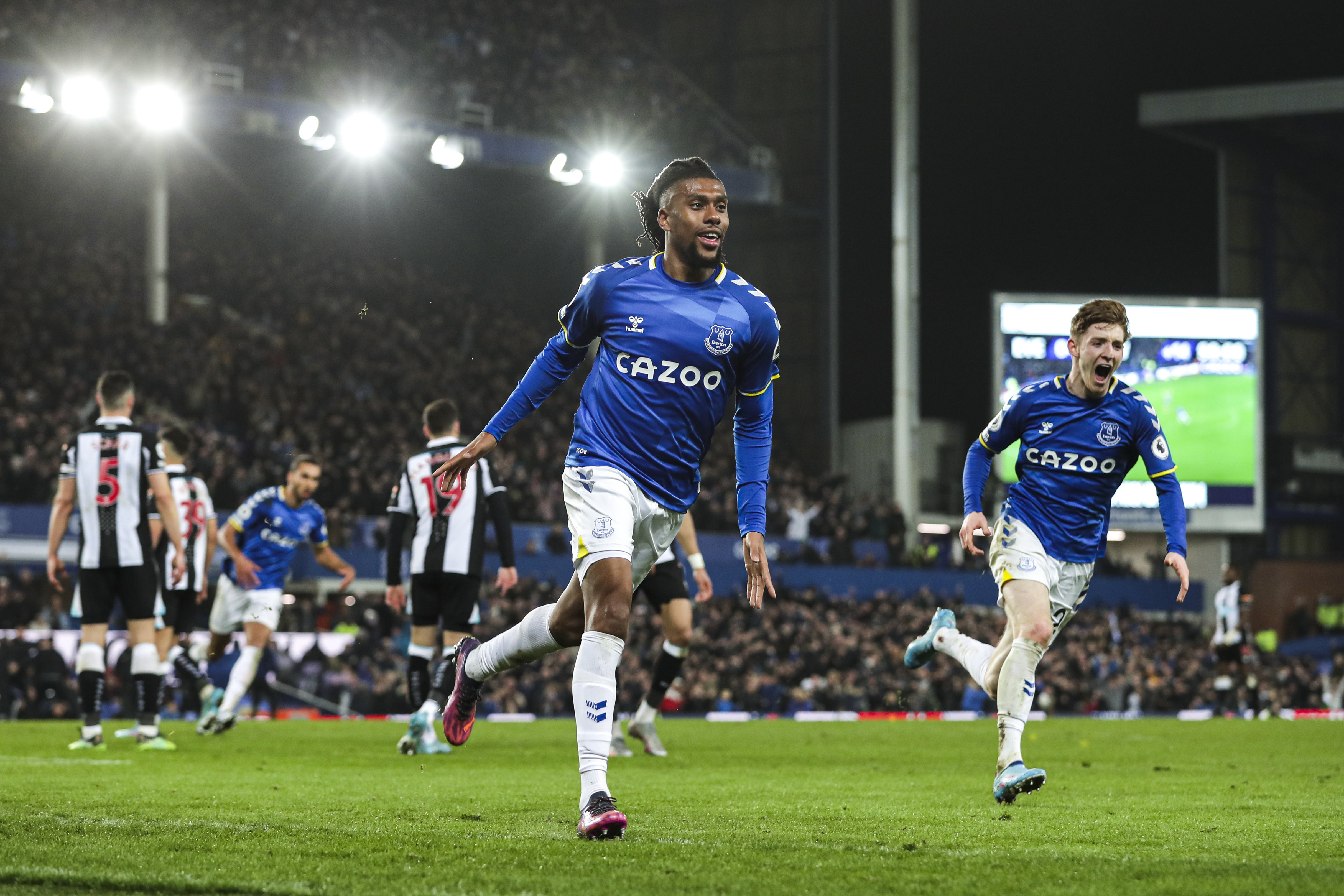 Alex Iwobi netted Everton’s winner (Richard Sellers/PA)