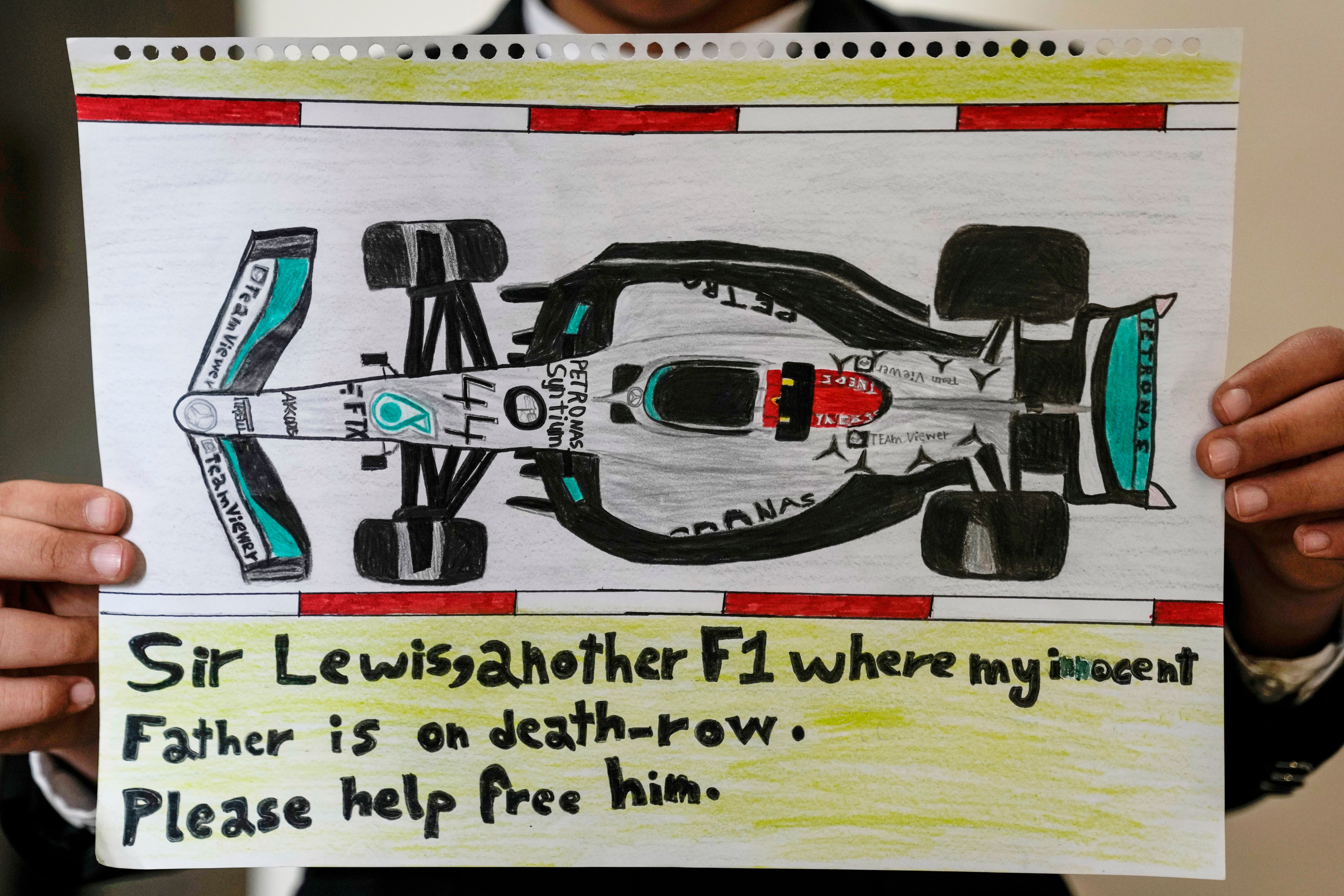 Bahrain GP Hamilton Drawing