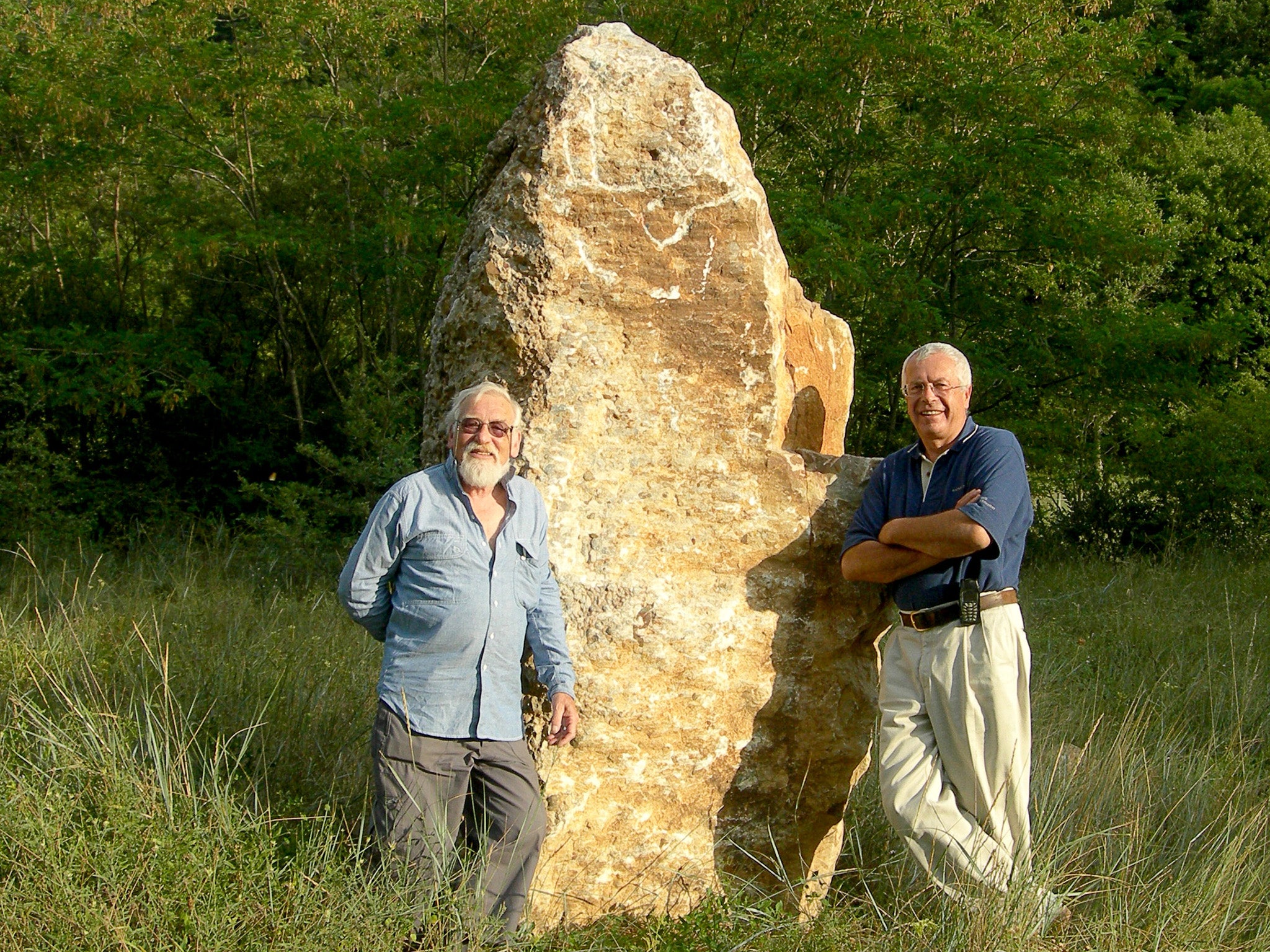 The author with Jean-Luc Robin