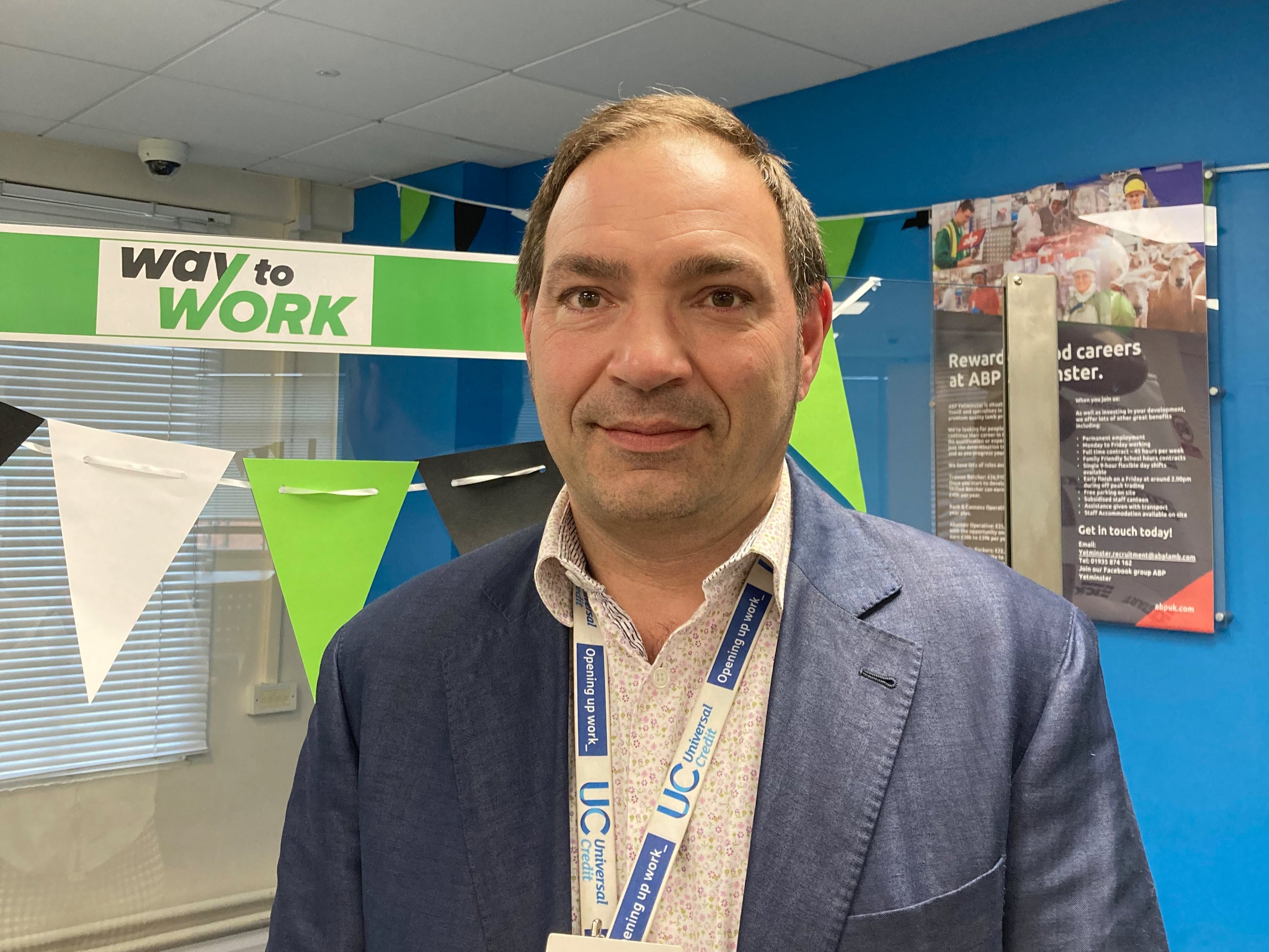 Simon, an employer adviser at Yeovil Jobcentre