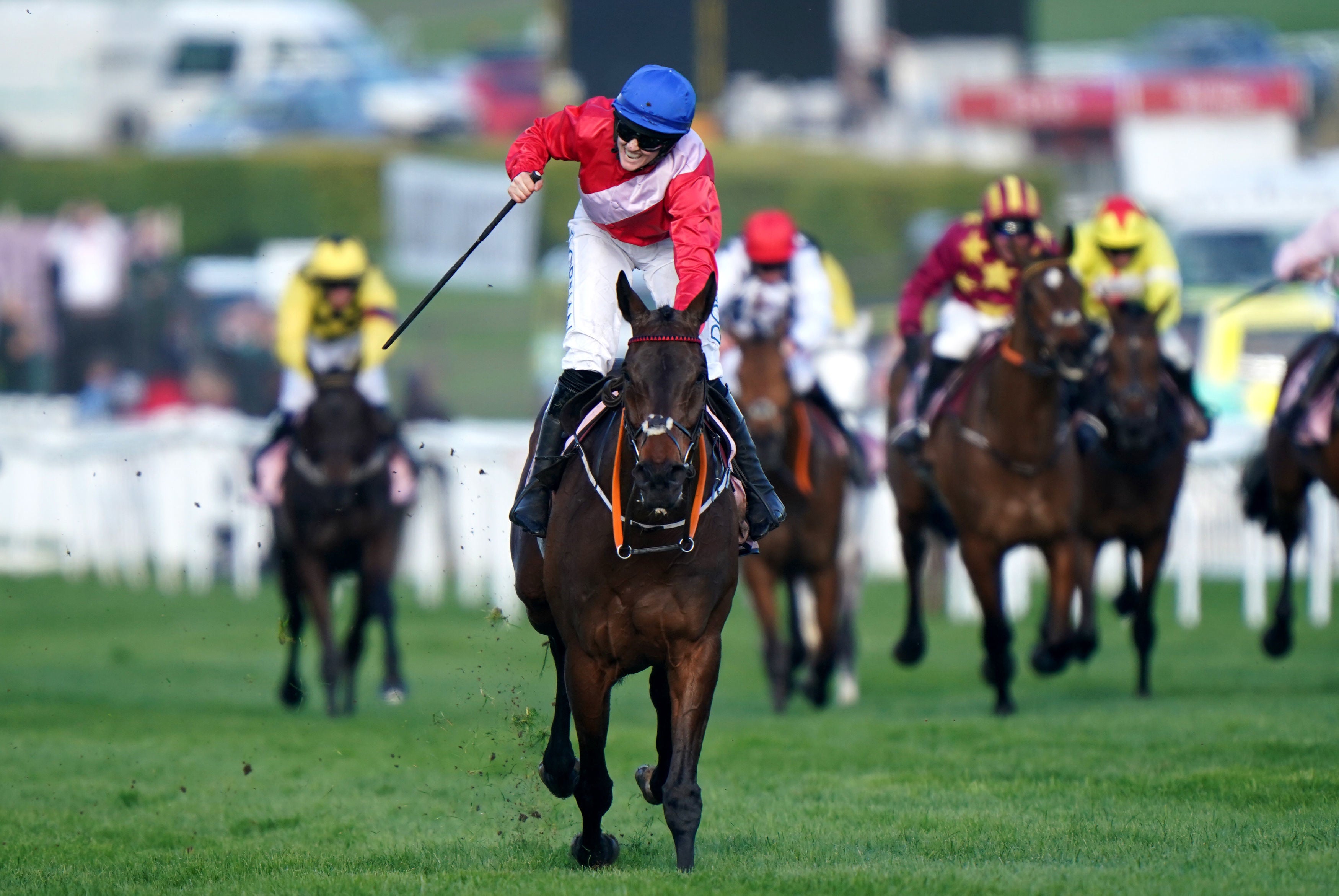 Blackmore celebrates winning the Gold Cup