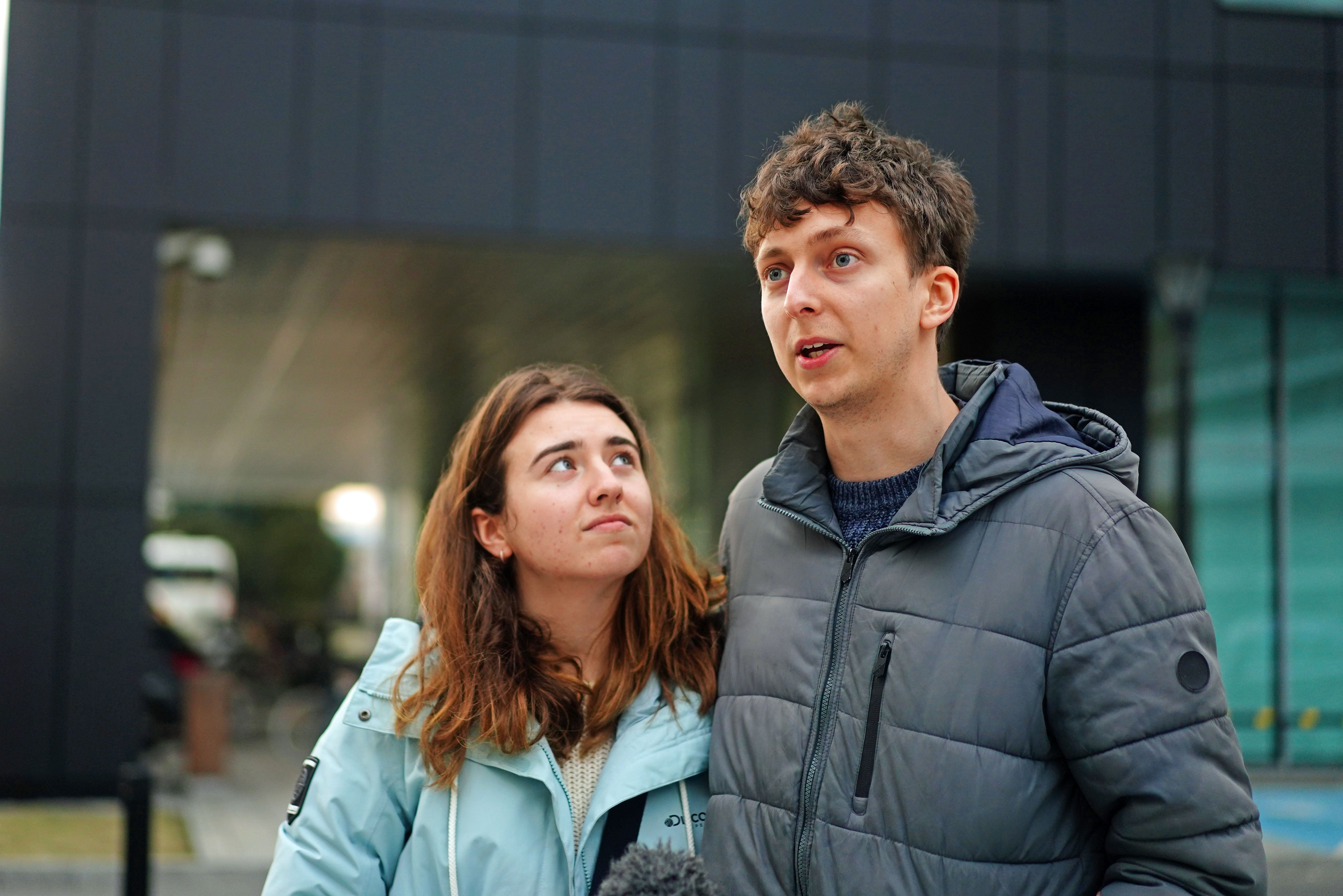 Callum Clarke and his wife Vitalina applied to have their family visas to come to the UK – they have now been approved (Victoria Jones/PA)