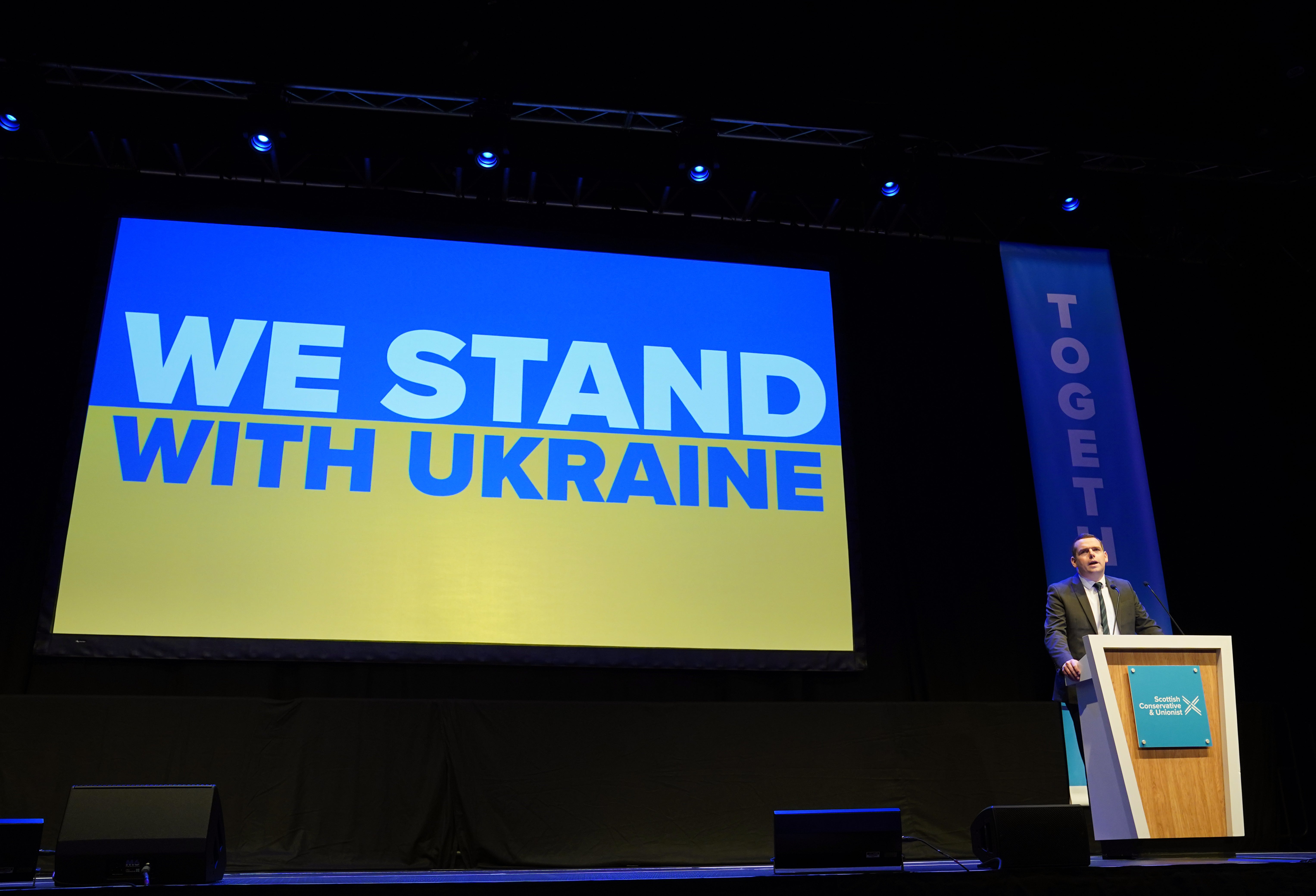 Douglas Ross said he cannot see a negotiated outcome that Vladimir Putin would class as a ‘win’ (Andrew Milligan/PA)