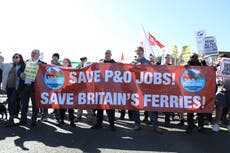 P&O services between Liverpool and Dublin resume two days after 800 workers sacked by Zoom