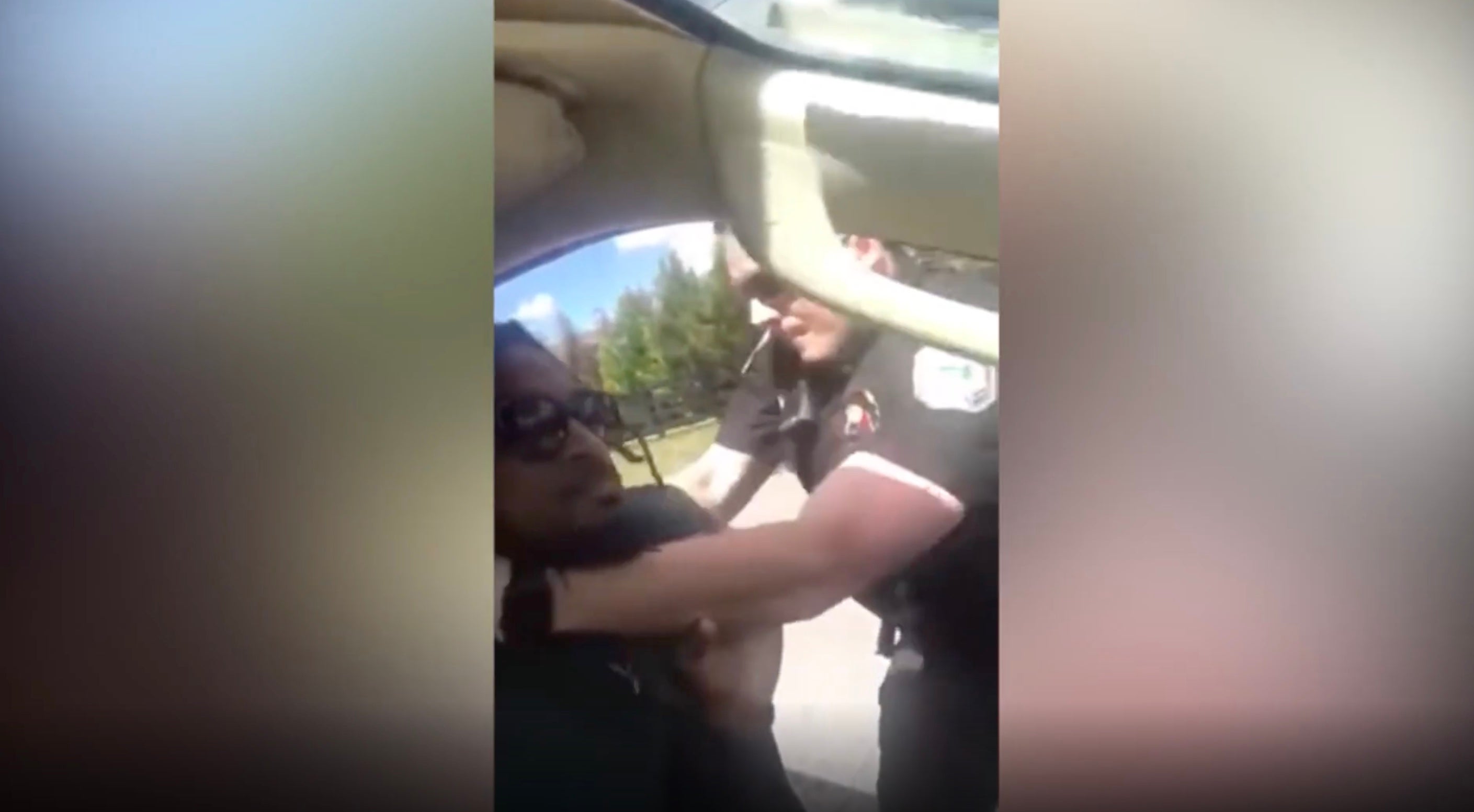 Police officer uses stun gun on Black delivery driver during traffic stop
