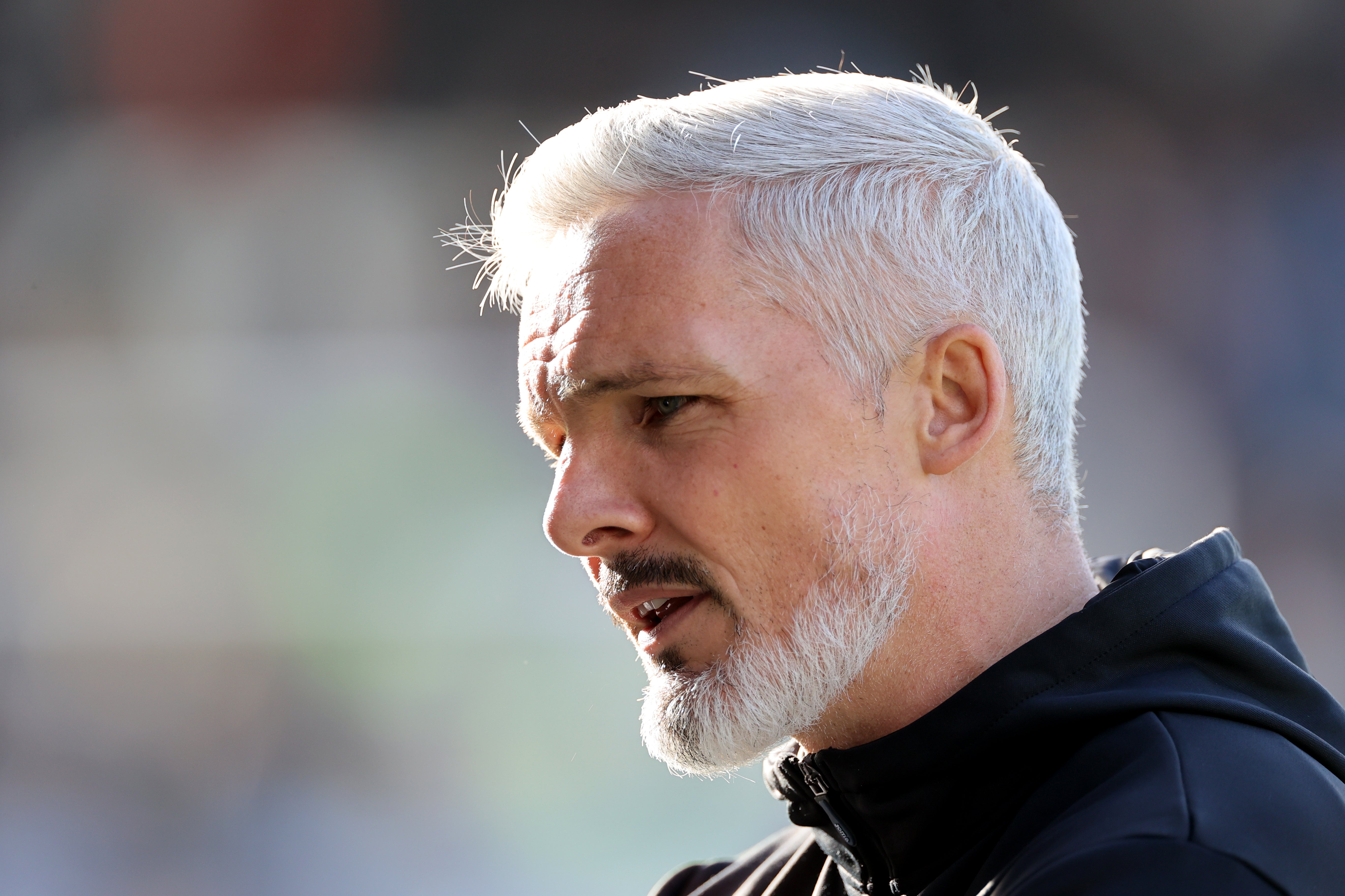 Jim Goodwin was delighted with Aberdeen’s 3-1 comeback win against Hibernian (Steve Welsh/PA Images).