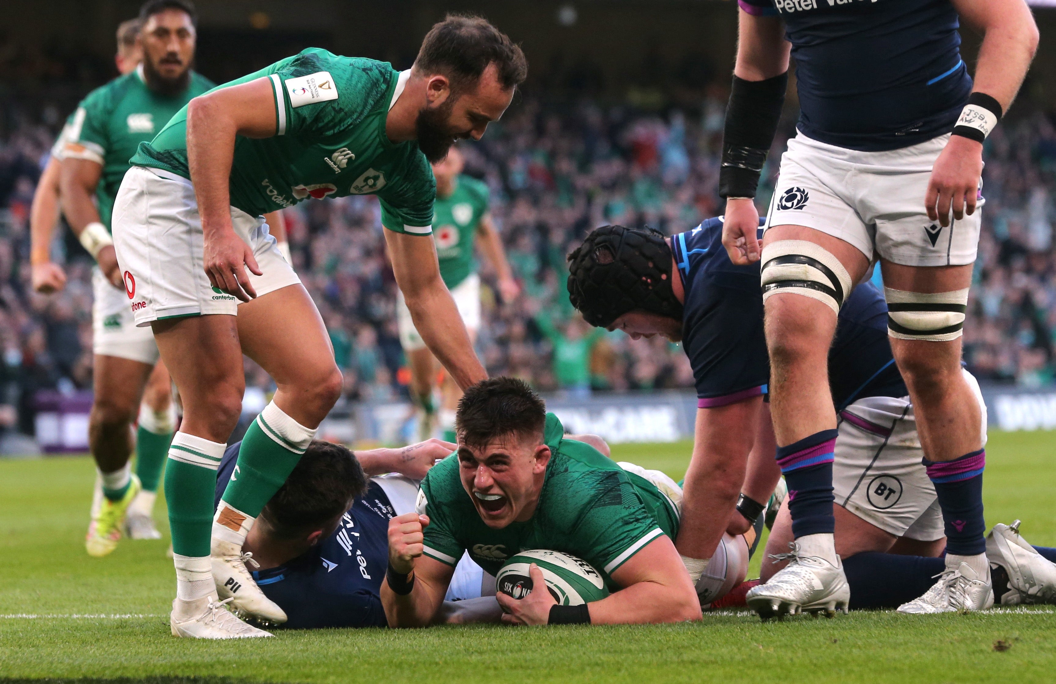 Ireland scored four tries in the bonus-point win