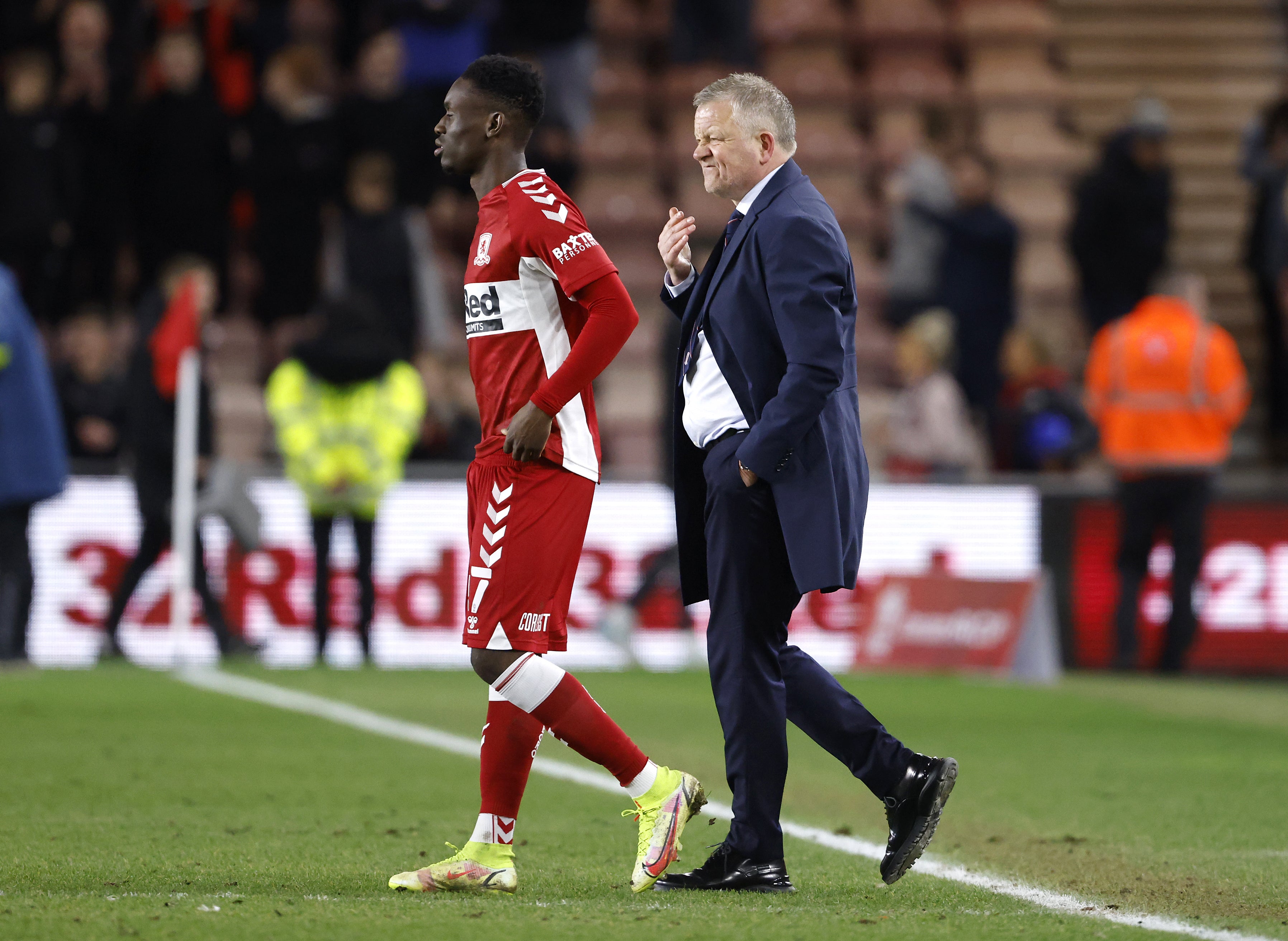 Middlesbrough manager Chris Wilder (right) accepts his side were always up against it after going 2-0 down early on (Richard Sellers/PA)