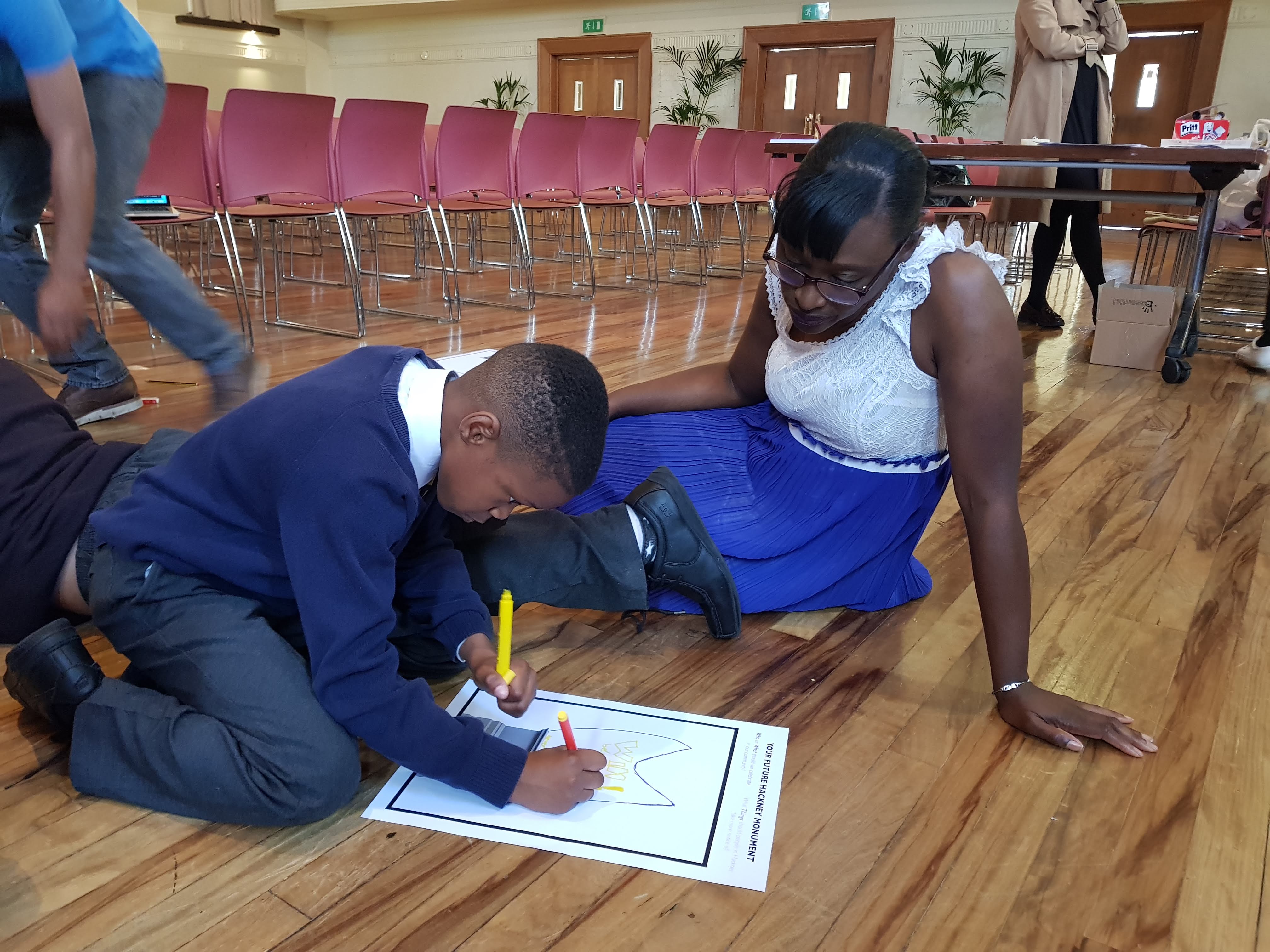 Cllr Bramble and a student, as Hackney’s new Black history curriculum, ‘Hackney’s Diverse Curriculum - the Black Contribution’ was delivered across schools in 2020.