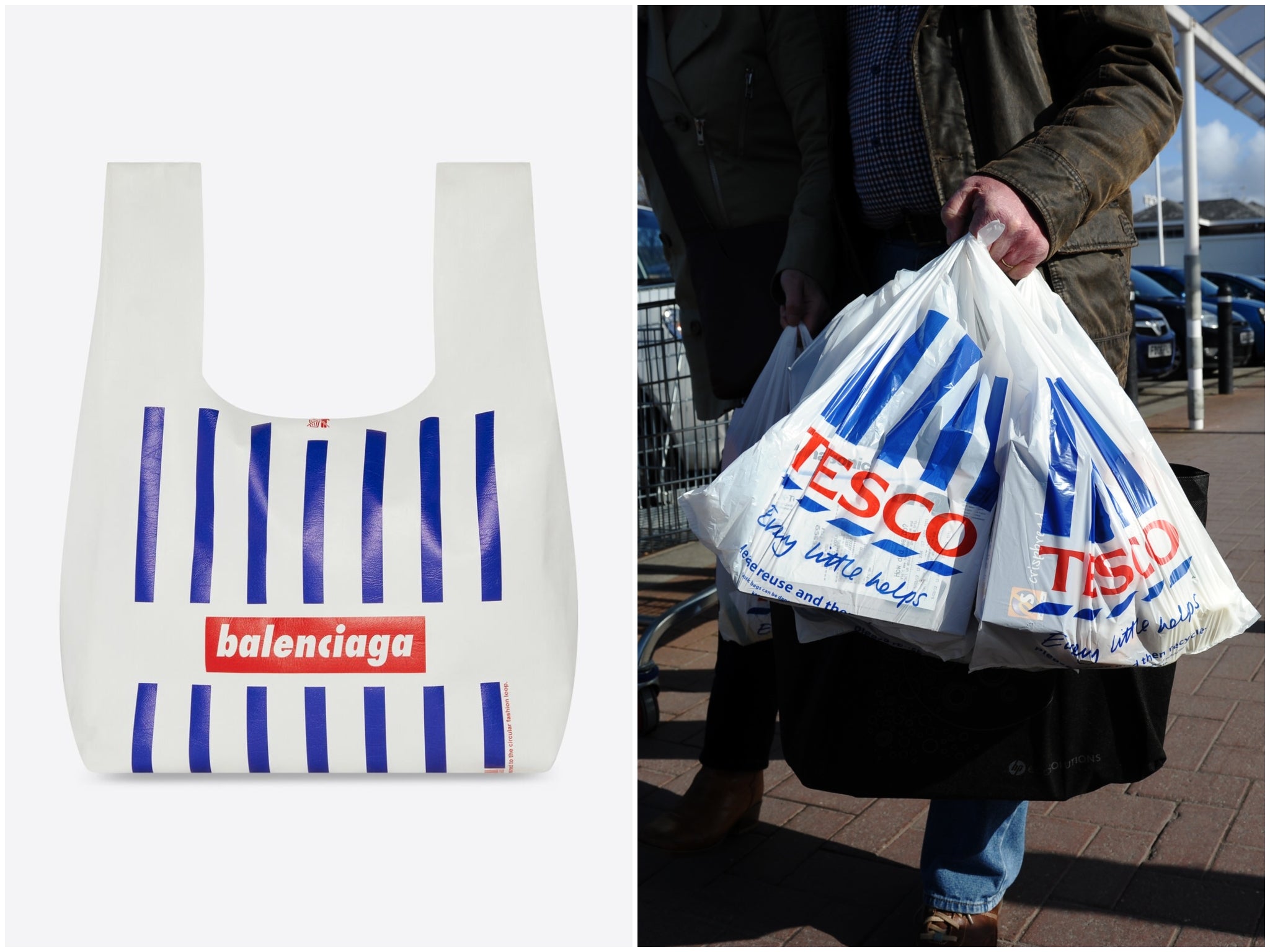 Balenciaga’s new Monday Shopper Bags bear a striking resemblance to Tesco carrier bags